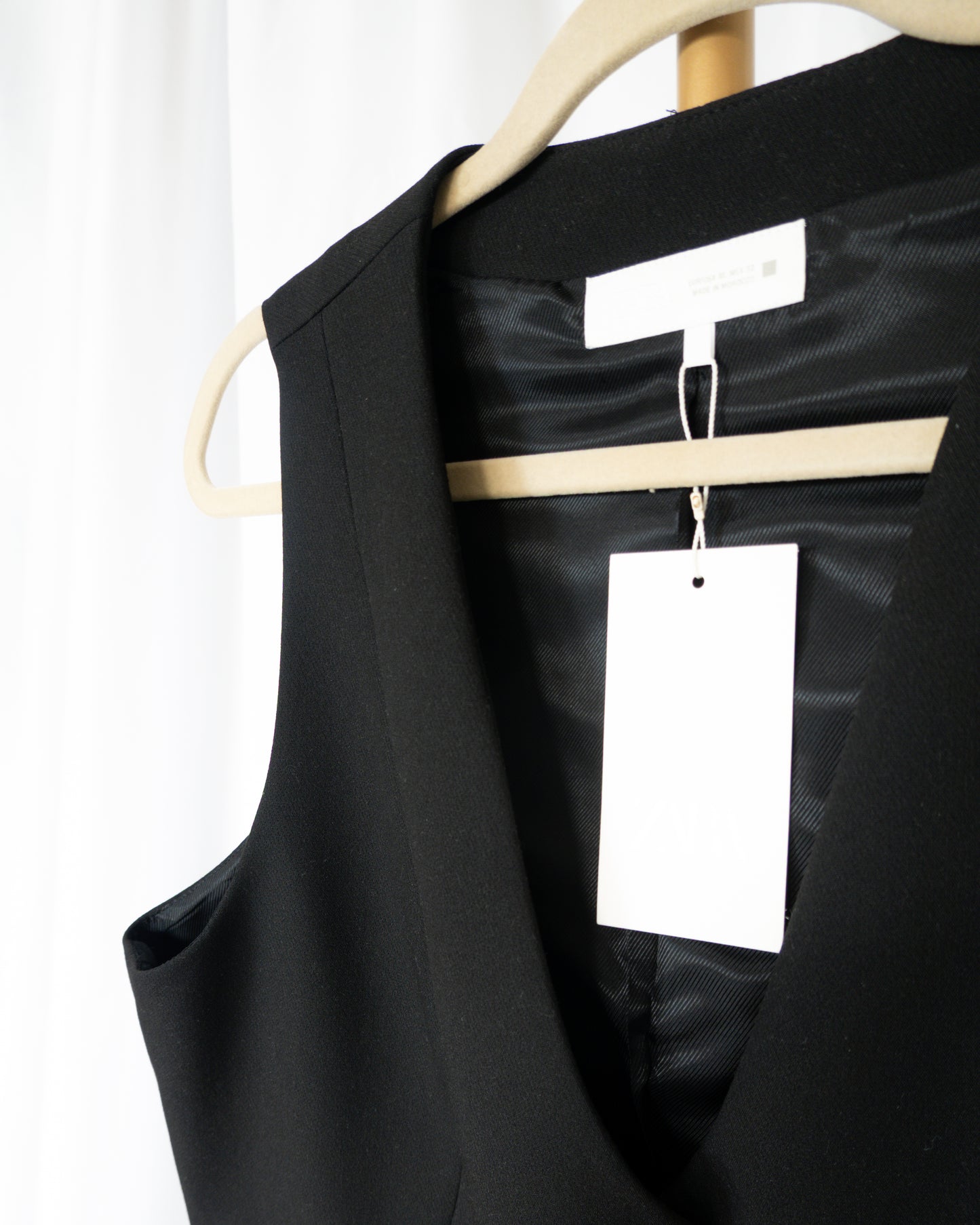 Chaleco de vestir negro - Zara