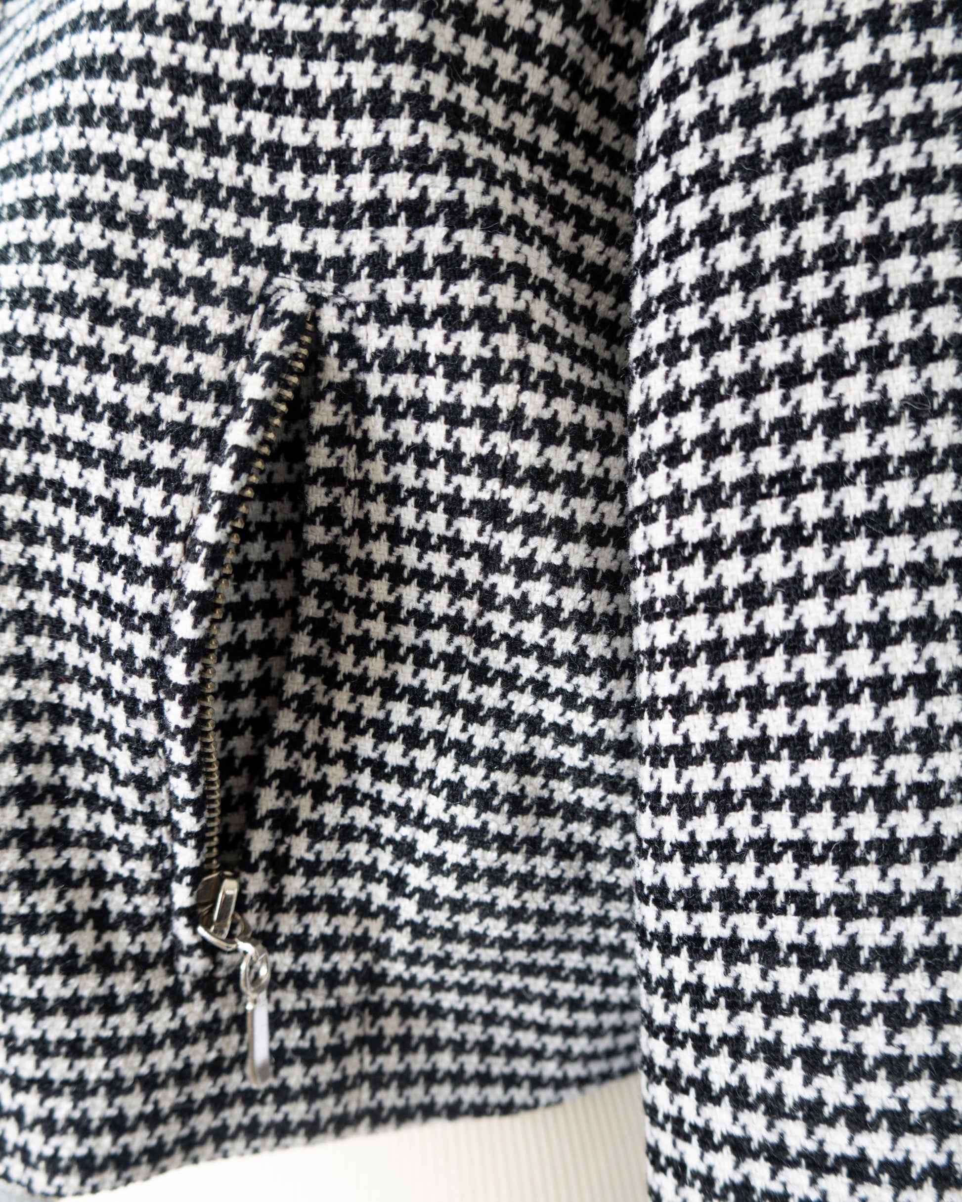 Blazer Cropped Pied de Poule - Emanuel Ungaro