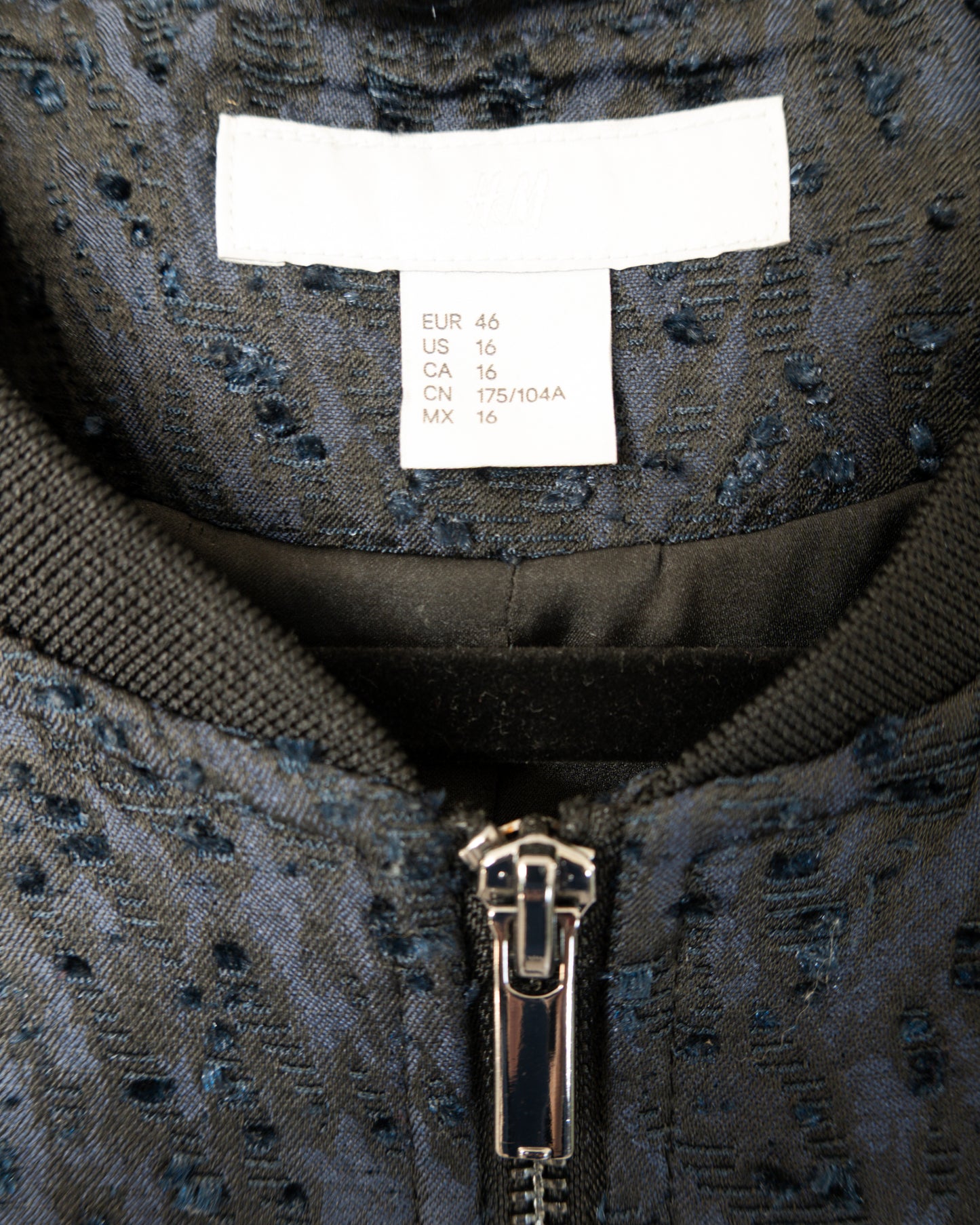 Chaqueta Texturizada Azul Noche - H&M