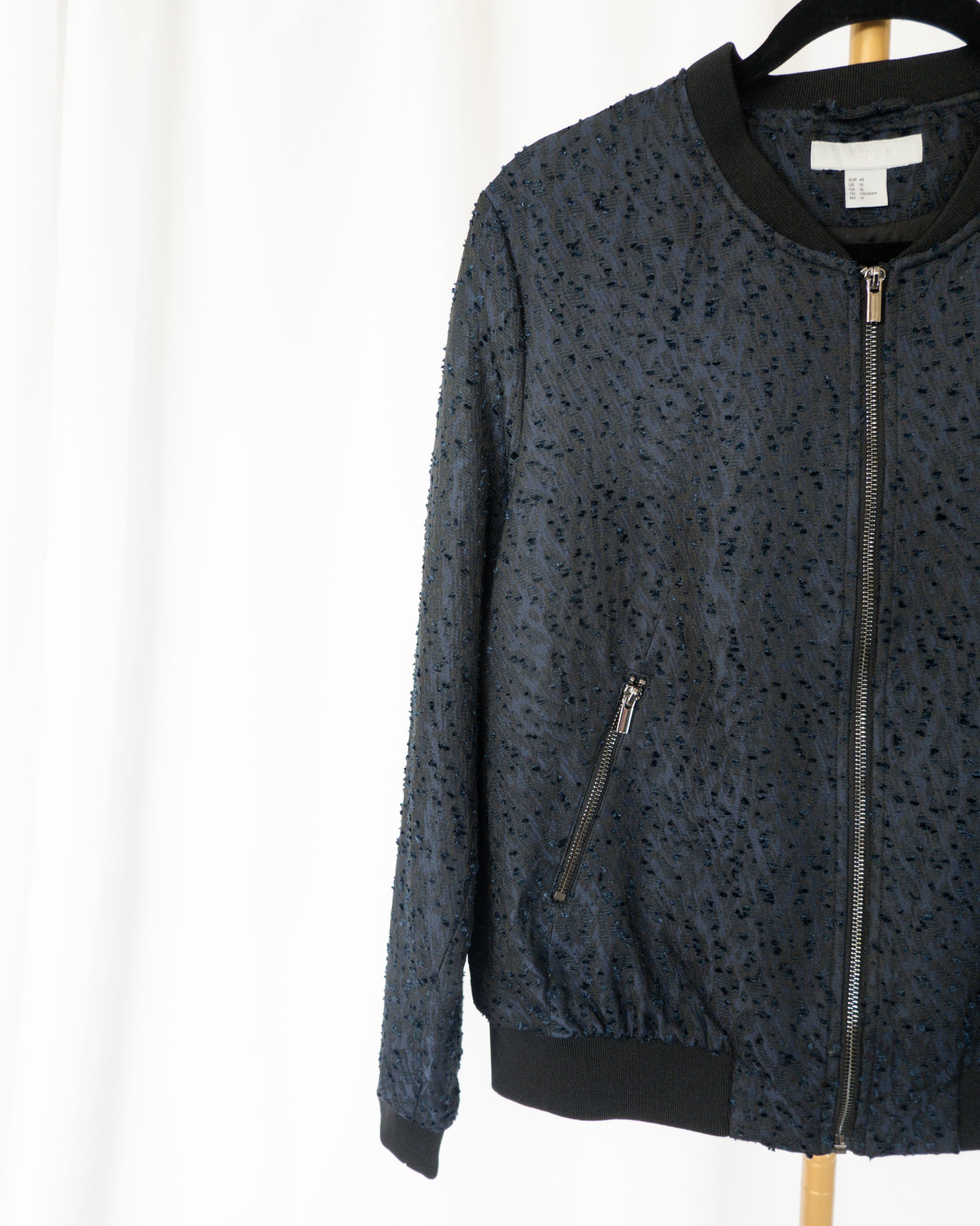 Chaqueta Texturizada Azul Noche - H&M