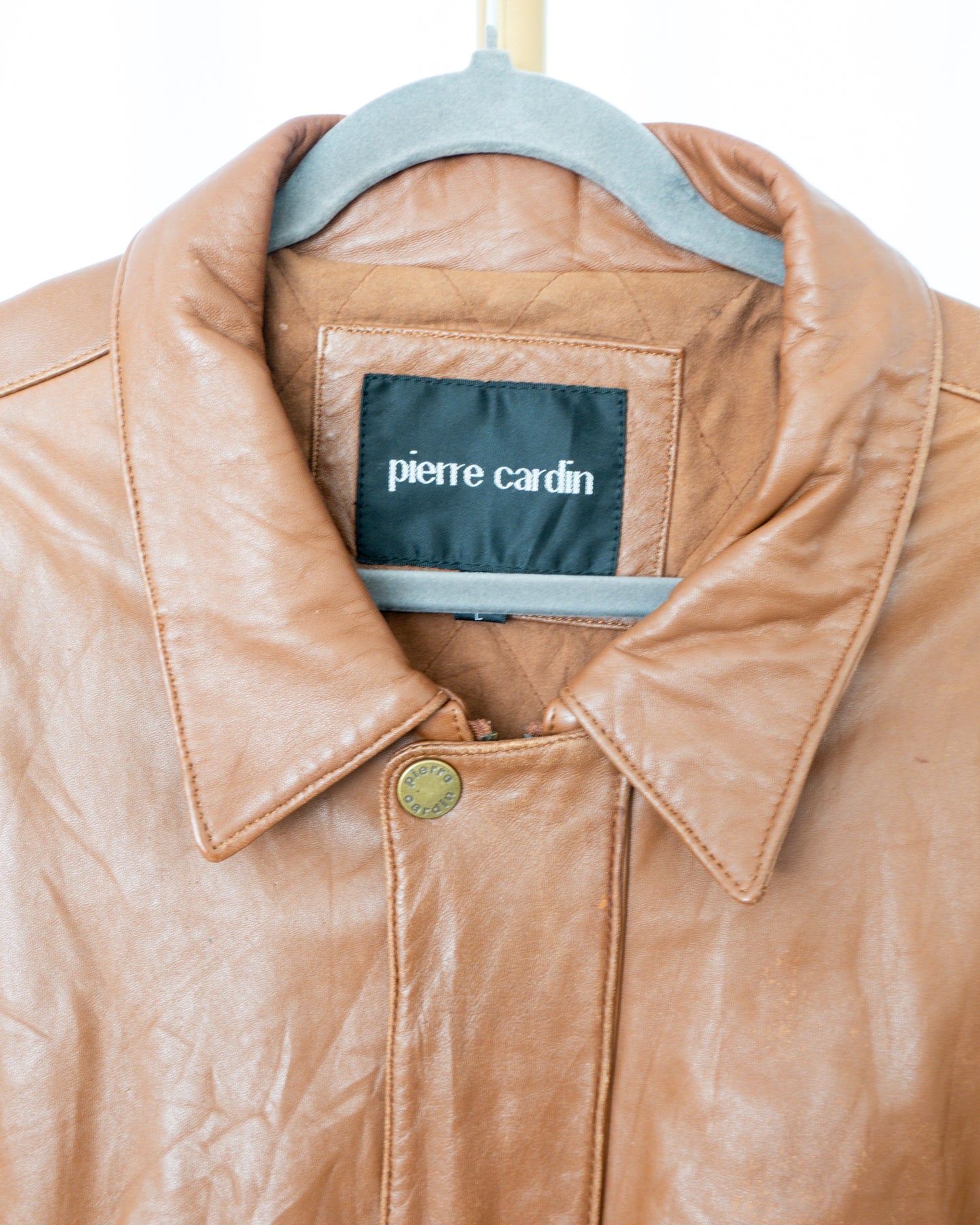 Chaqueta Cuero Sintético Café - Pierre Cardin