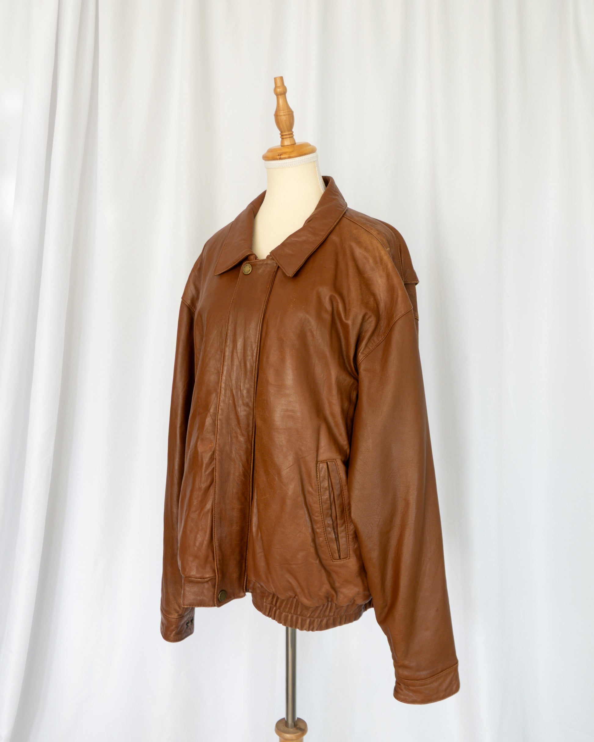 Chaqueta Cuero Sintético Café - Pierre Cardin