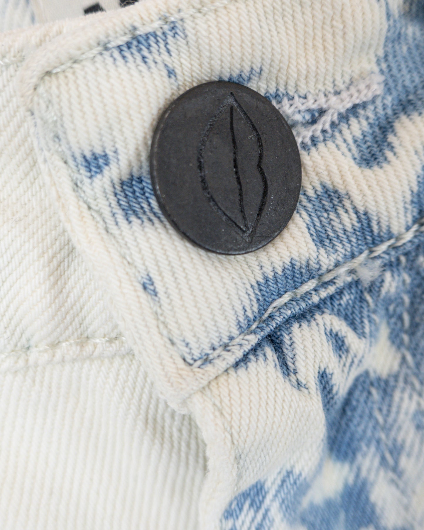 Falda Denim Acid Wash - Malva