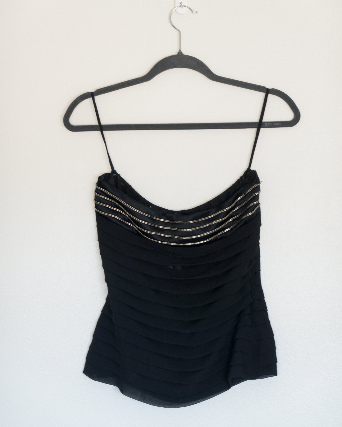Top Drappeado Negro - Emporio Armani