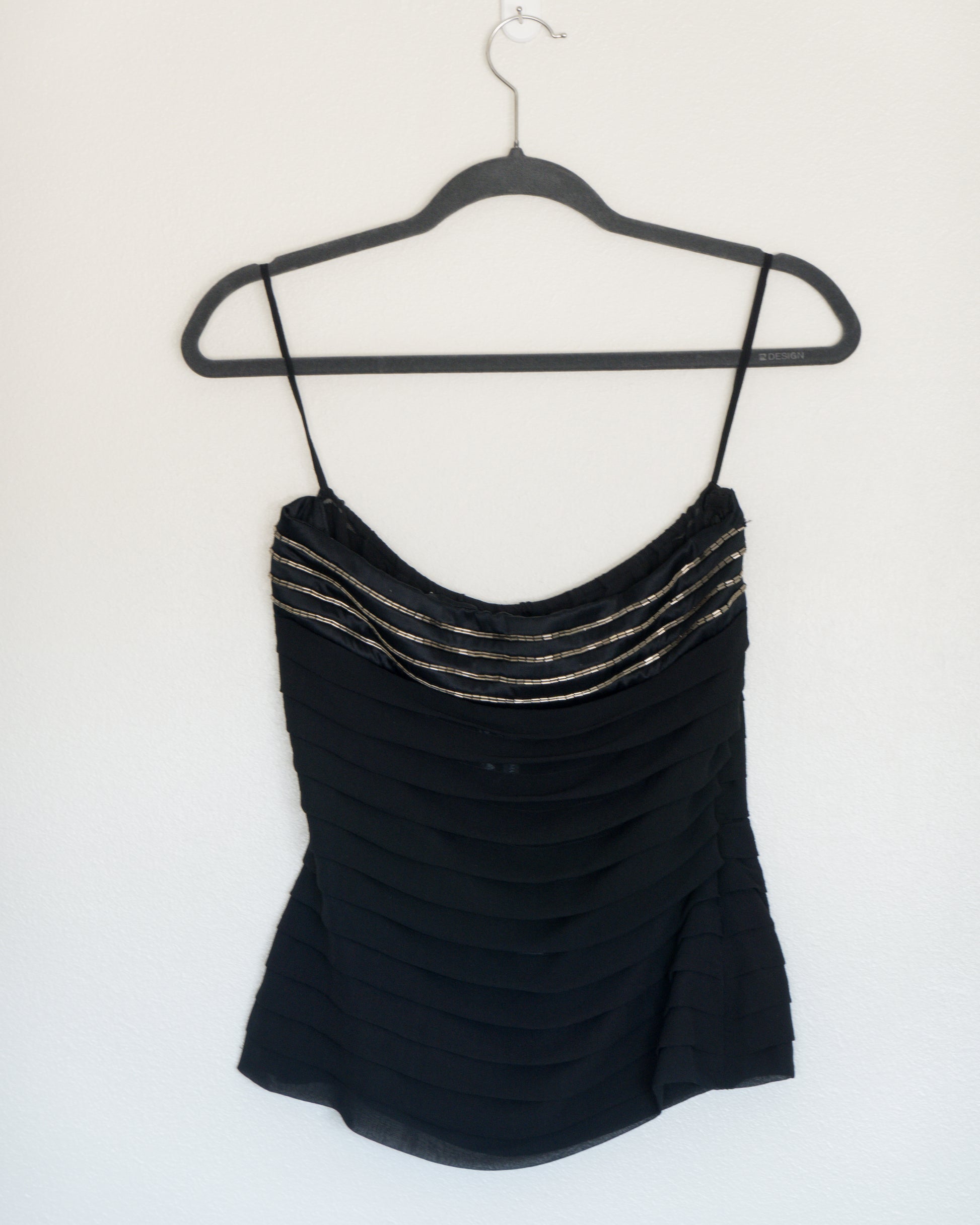 Top Drappeado Negro - Emporio Armani