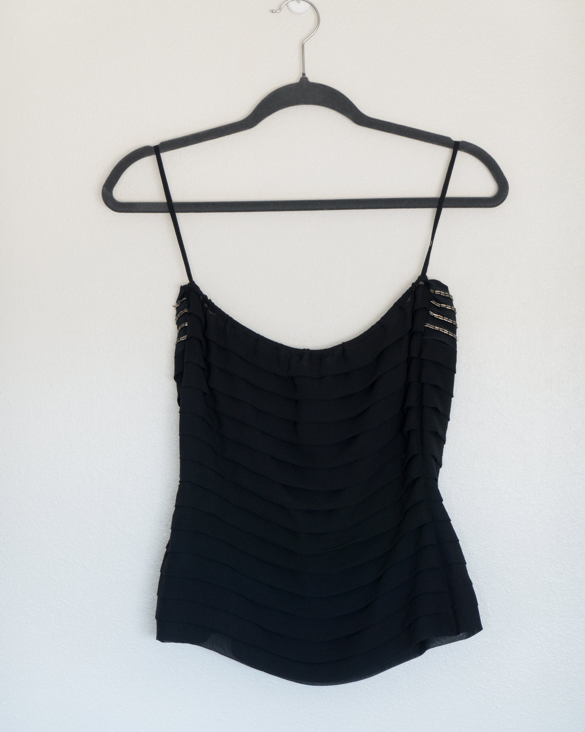 Top Drappeado Negro - Emporio Armani