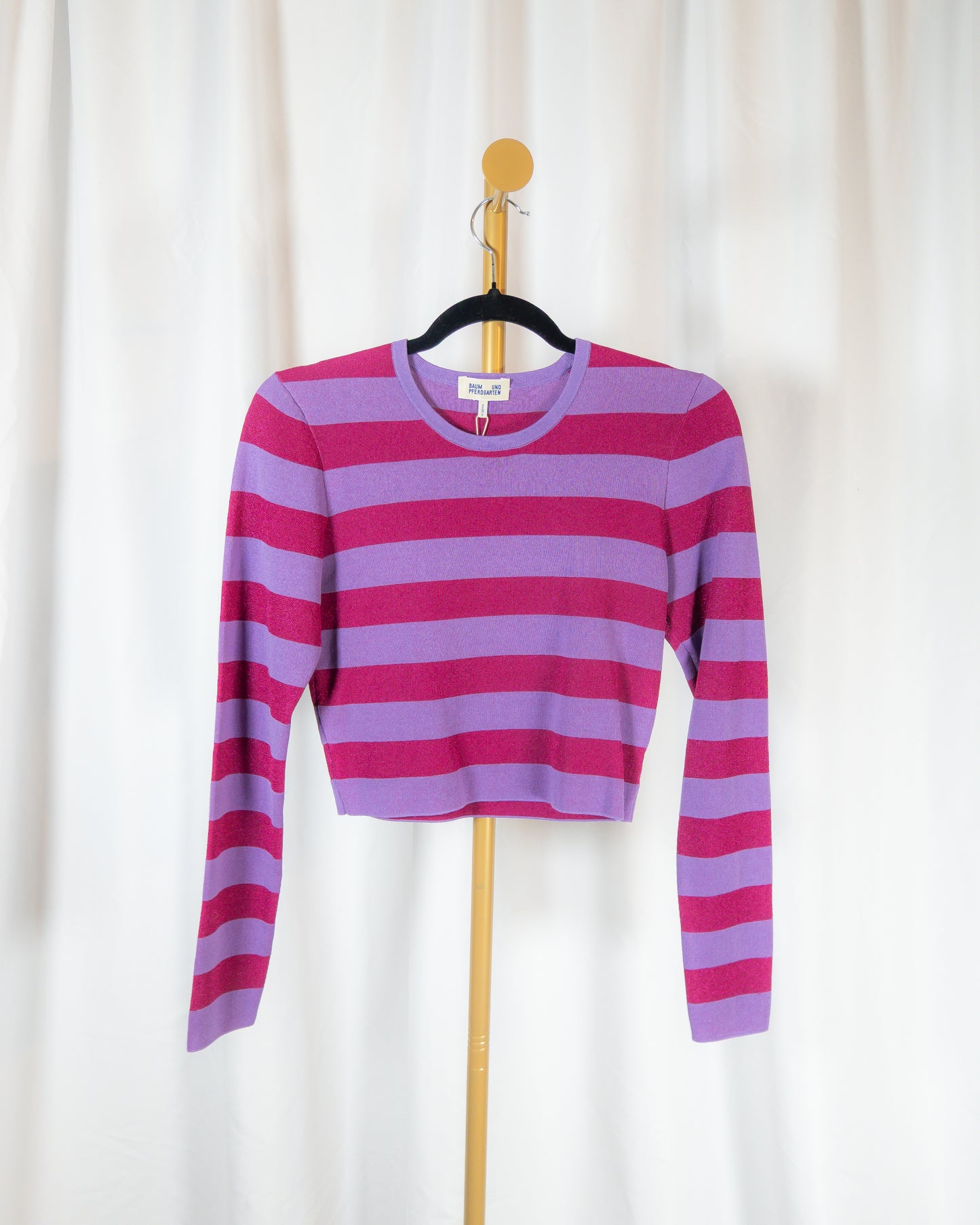 Set Tejido Rayas Fucsia &amp; Lavanda – Baum und Pferdgarten