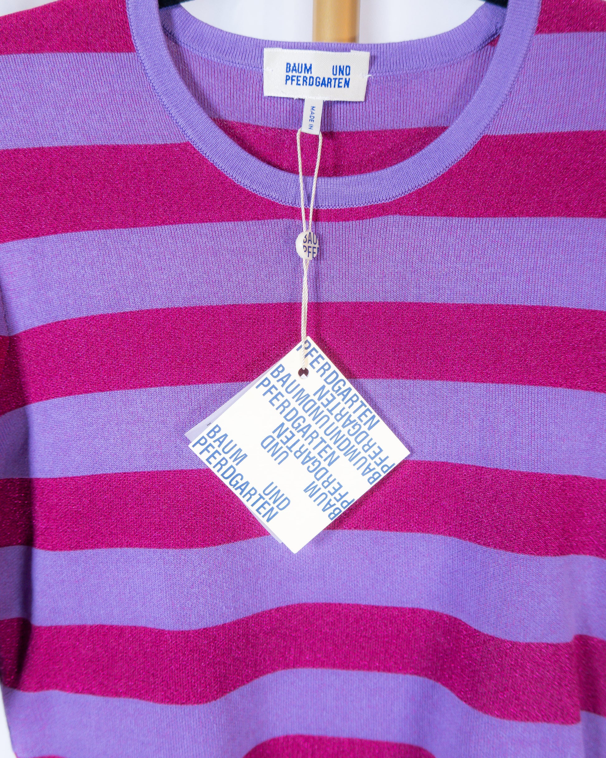 Set Tejido Rayas Fucsia &amp; Lavanda – Baum und Pferdgarten