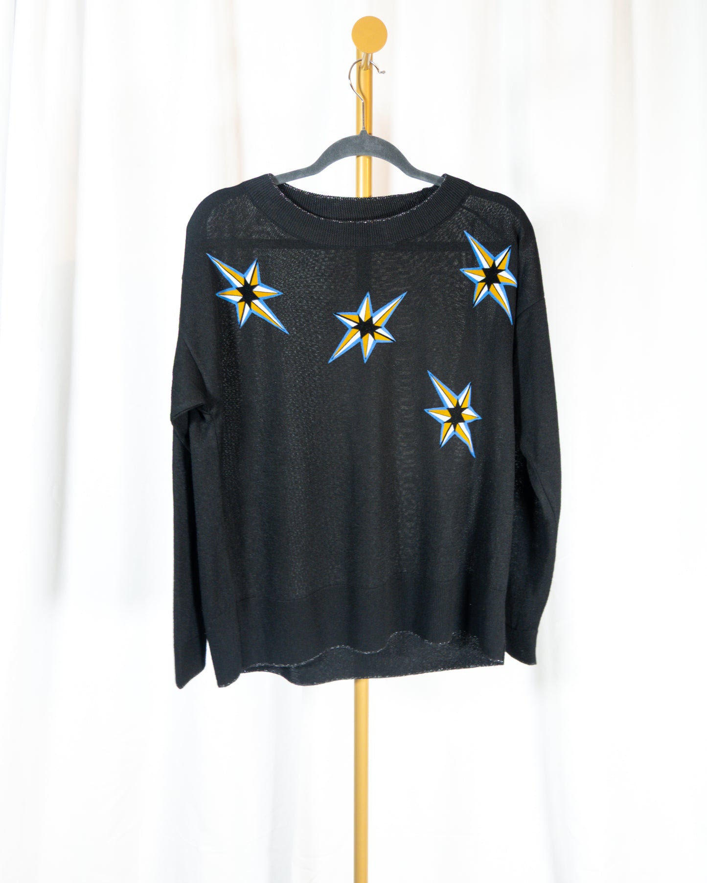 Top Negro con Estrellas - Sin Marca