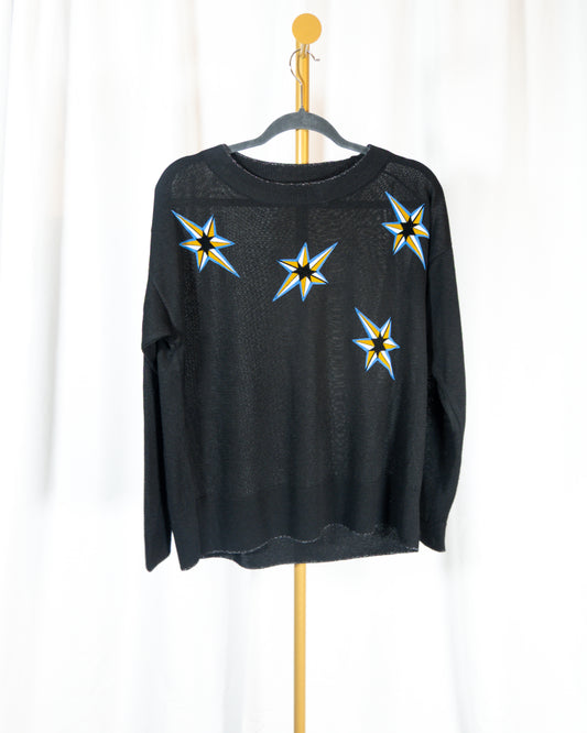 Top Negro con Estrellas - Sin Marca
