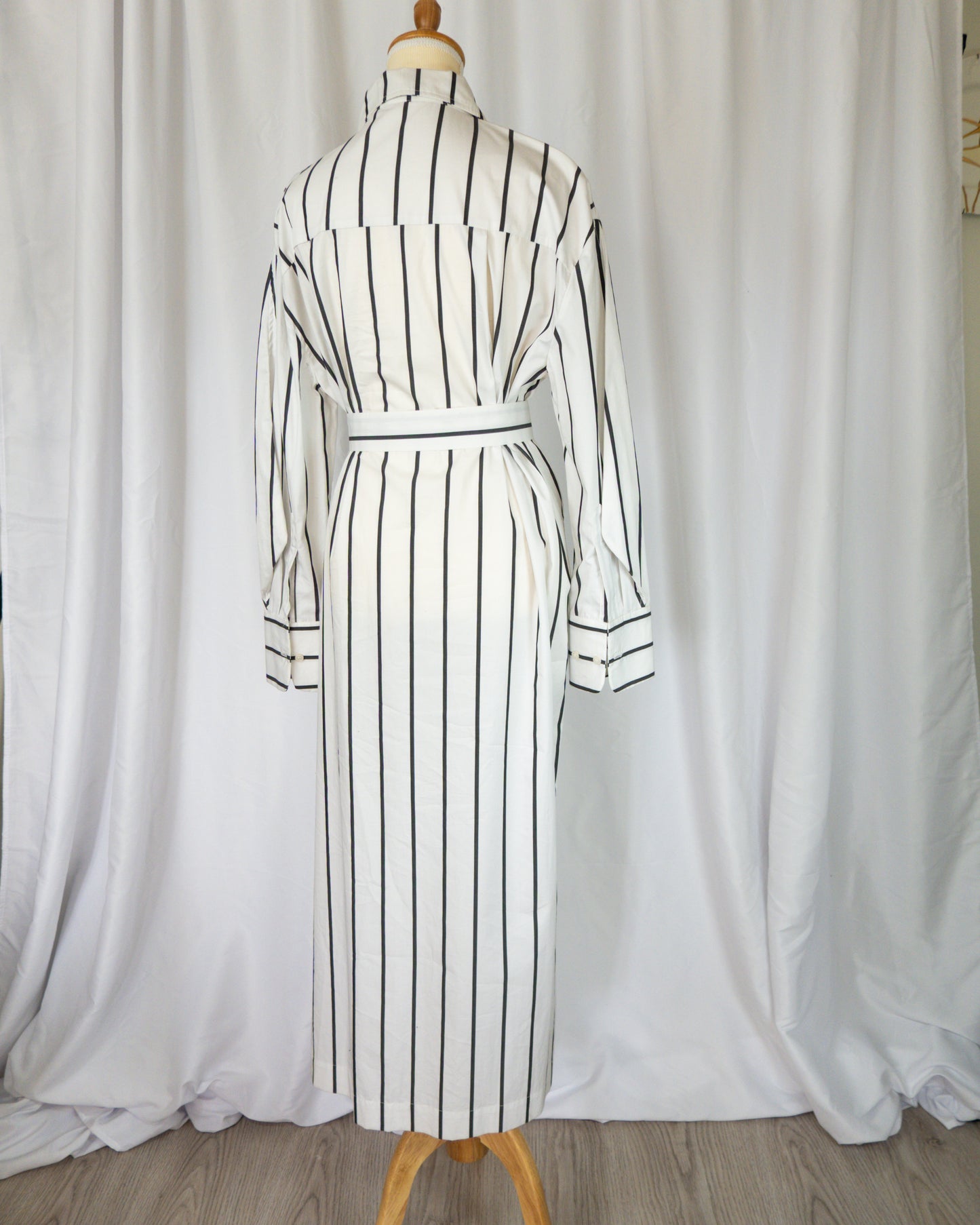 Vestido Camisero Rayado – María Cher
