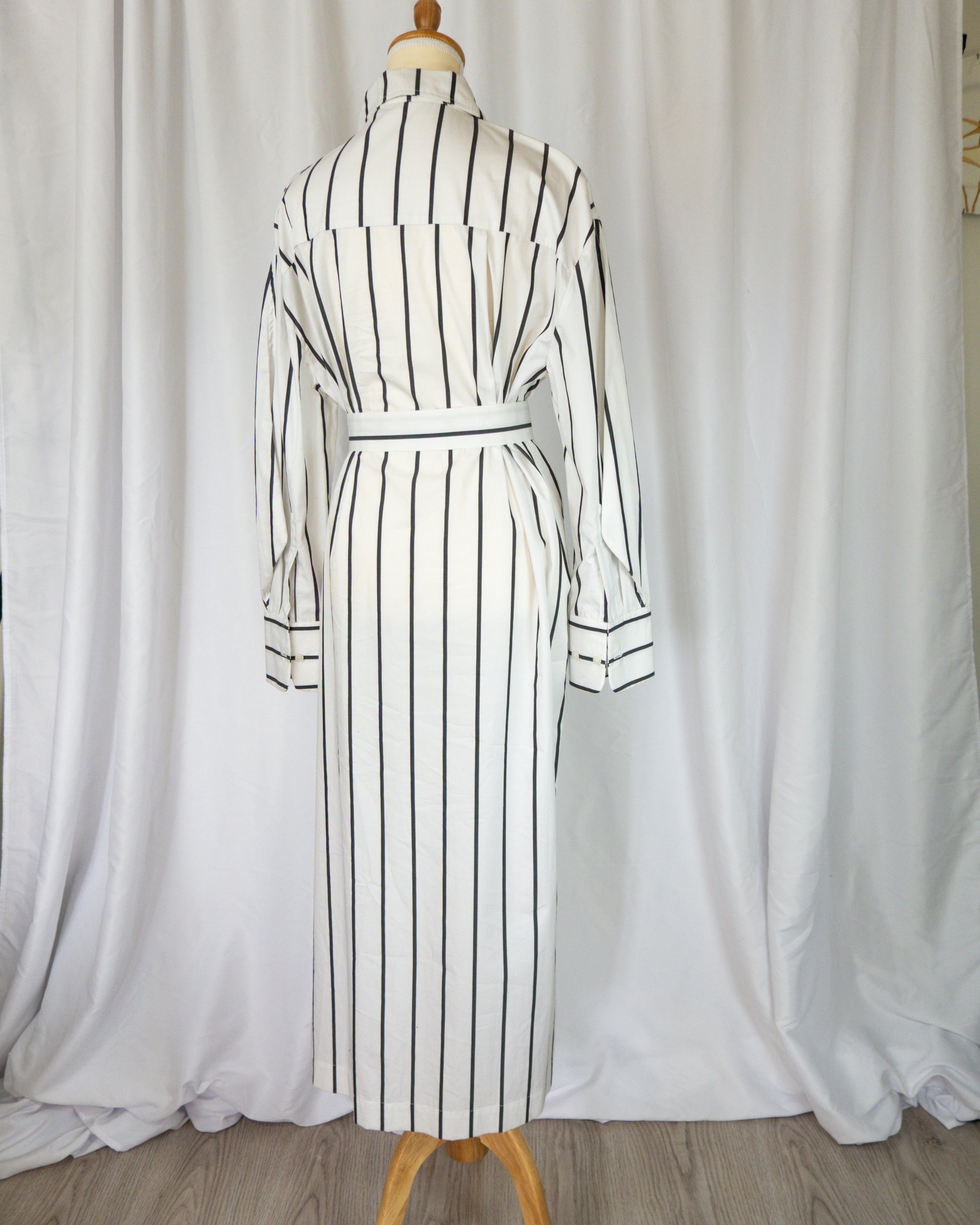 Vestido Camisero Rayado – María Cher
