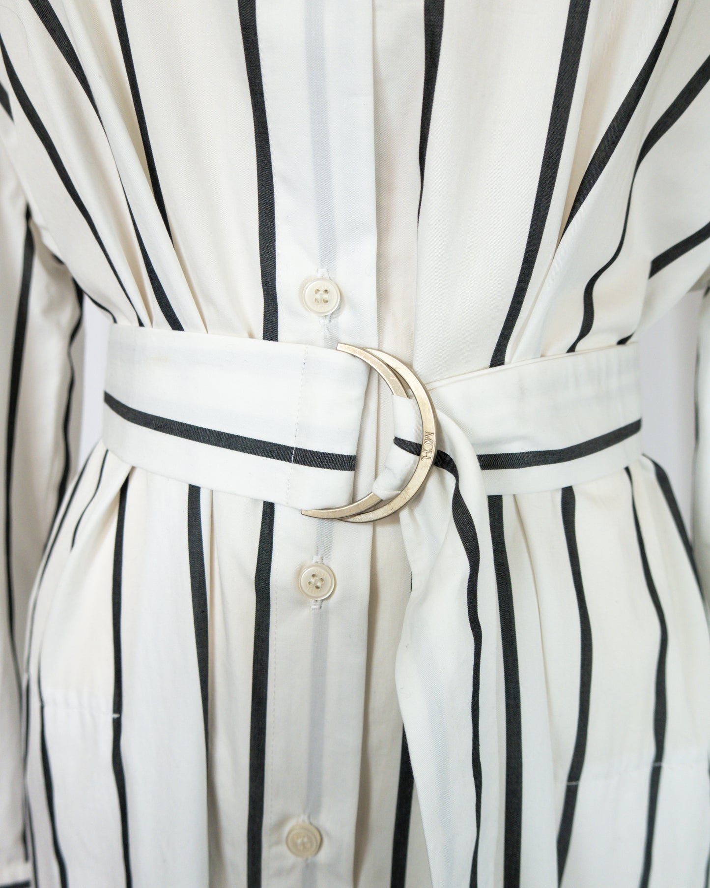 Vestido Camisero Rayado – María Cher