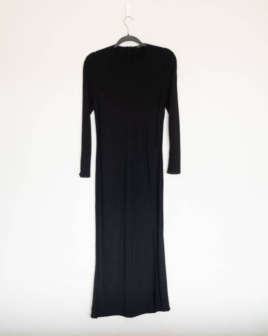 Vestido Negro Minimal - Massimo Dutti