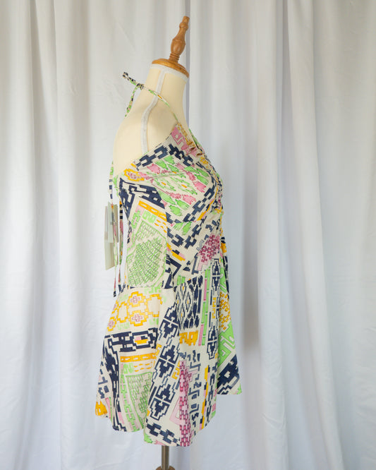 Vestido Halter Estampado - Maria Cher