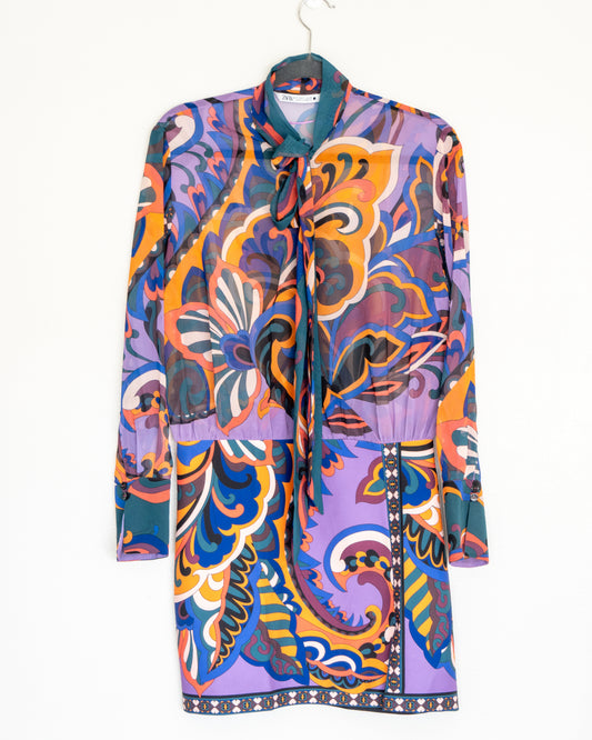 Vestido Mini Print Psicodélico  - Pucci for Zara