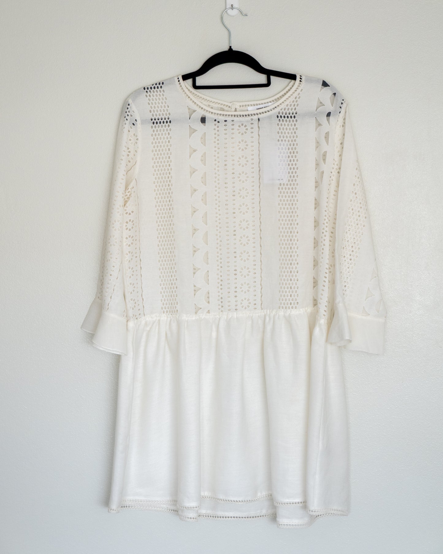 Vestido Mini Bordado Blanco - Anine Bing