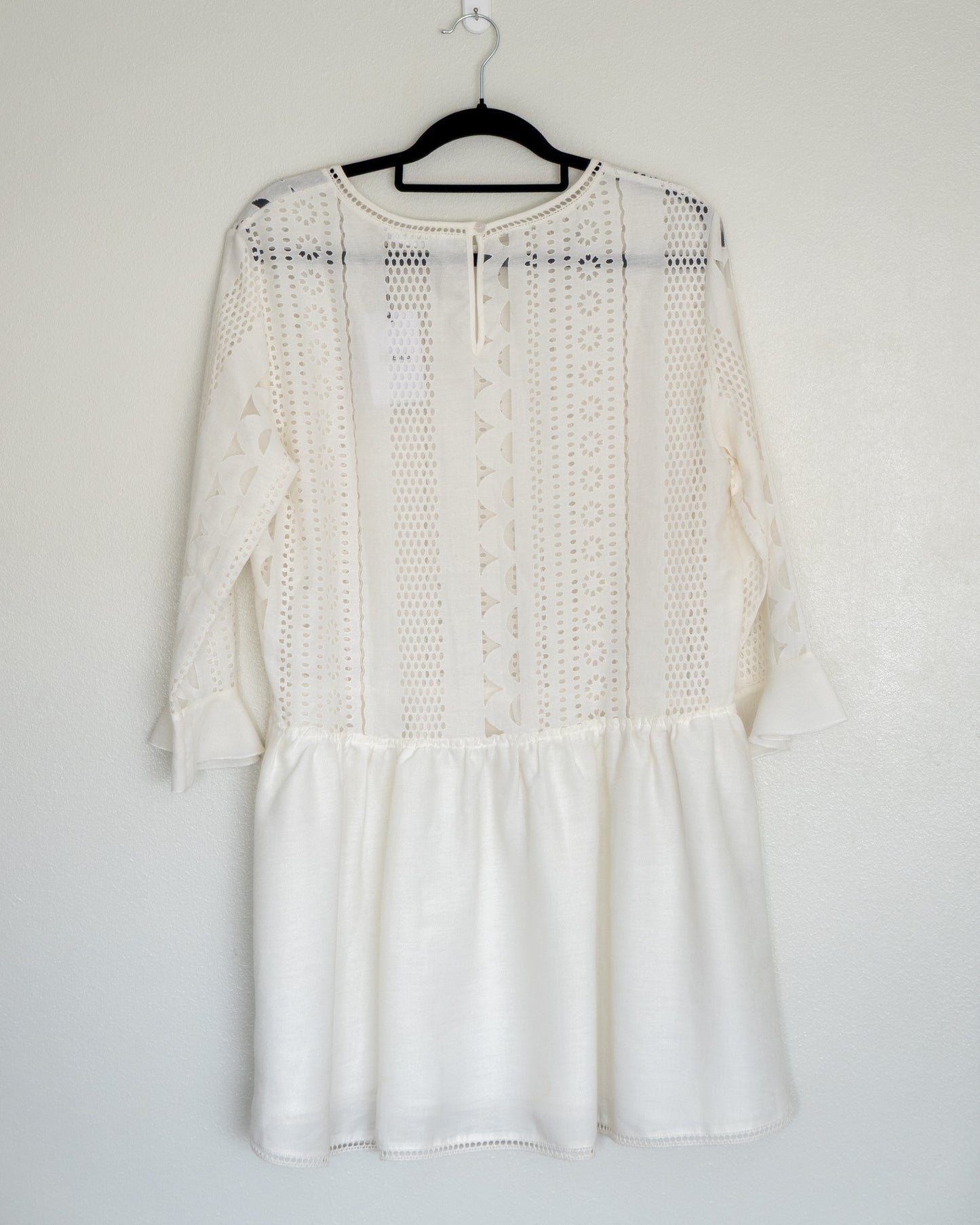 Vestido Mini Bordado Blanco - Anine Bing