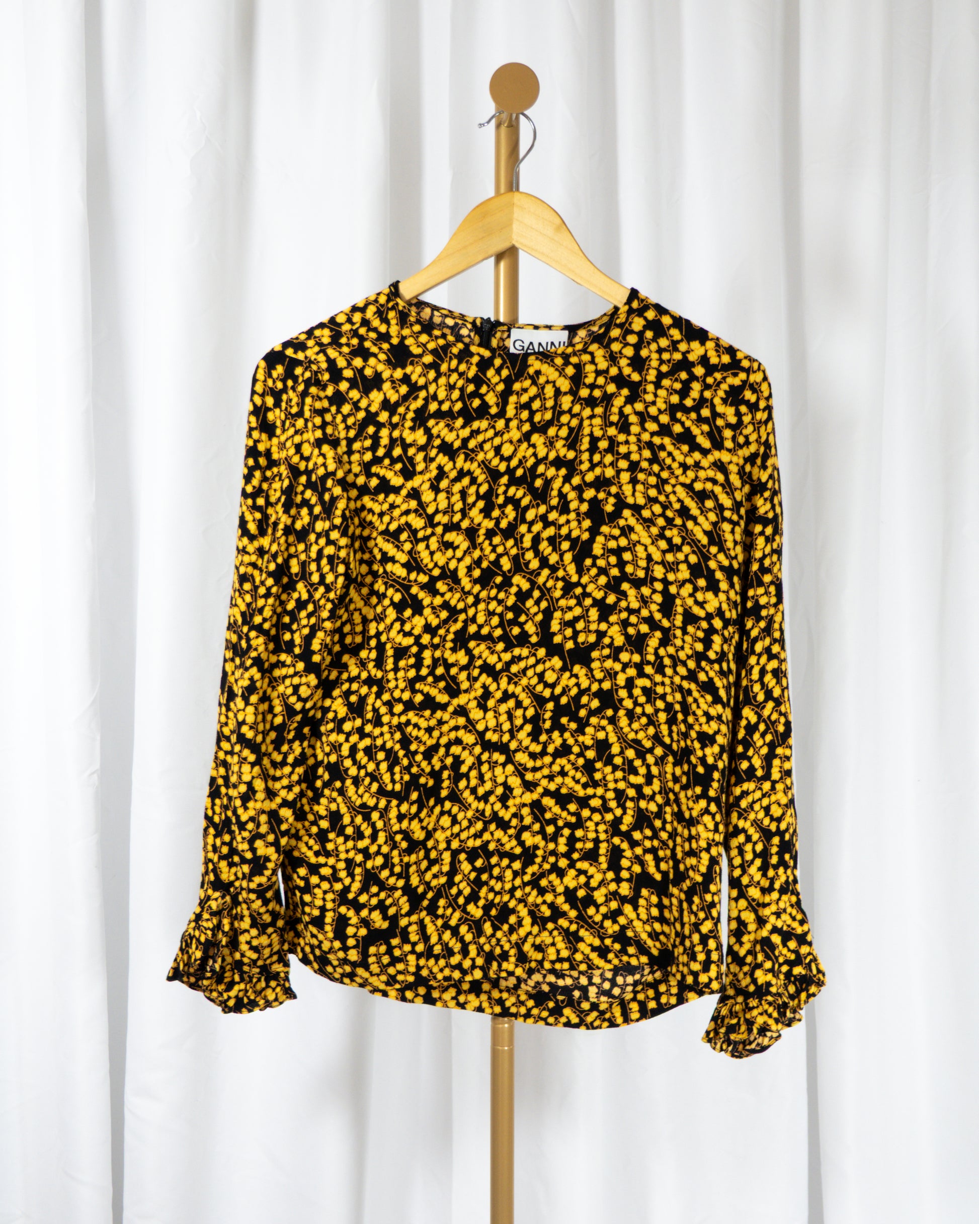 Set Floral Black & Honey - Ganni - La Reversa