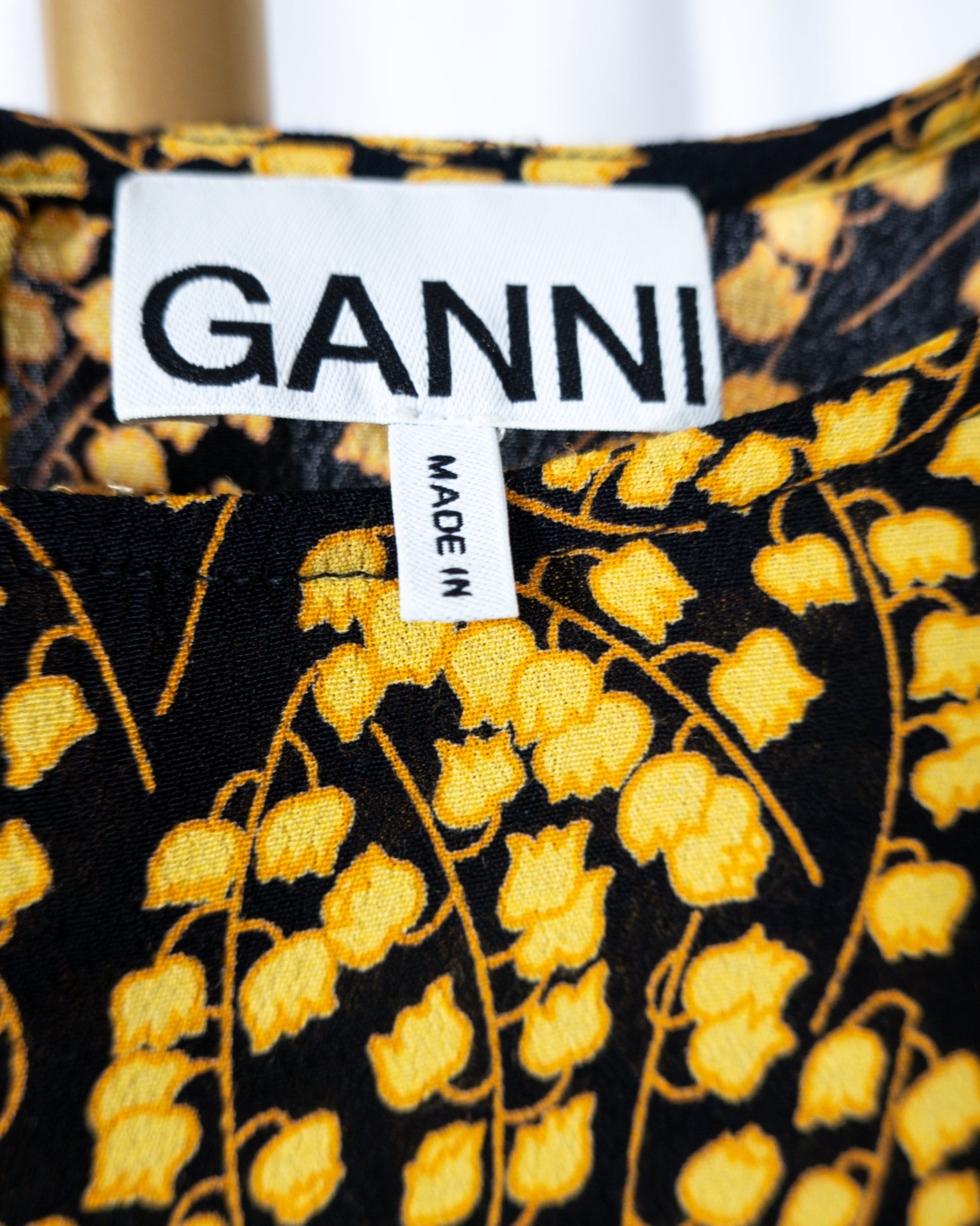 Set Floral Black & Honey - Ganni - La Reversa
