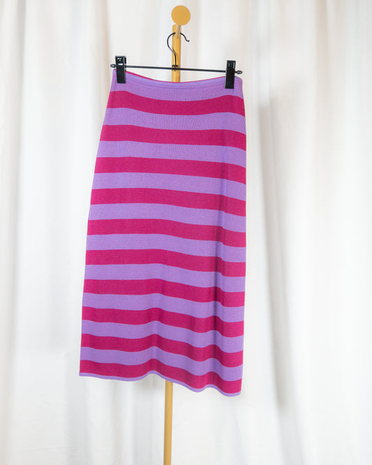 Set Tejido Rayas Fucsia & Lavanda – Baum und Pferdgarten - La Reversa