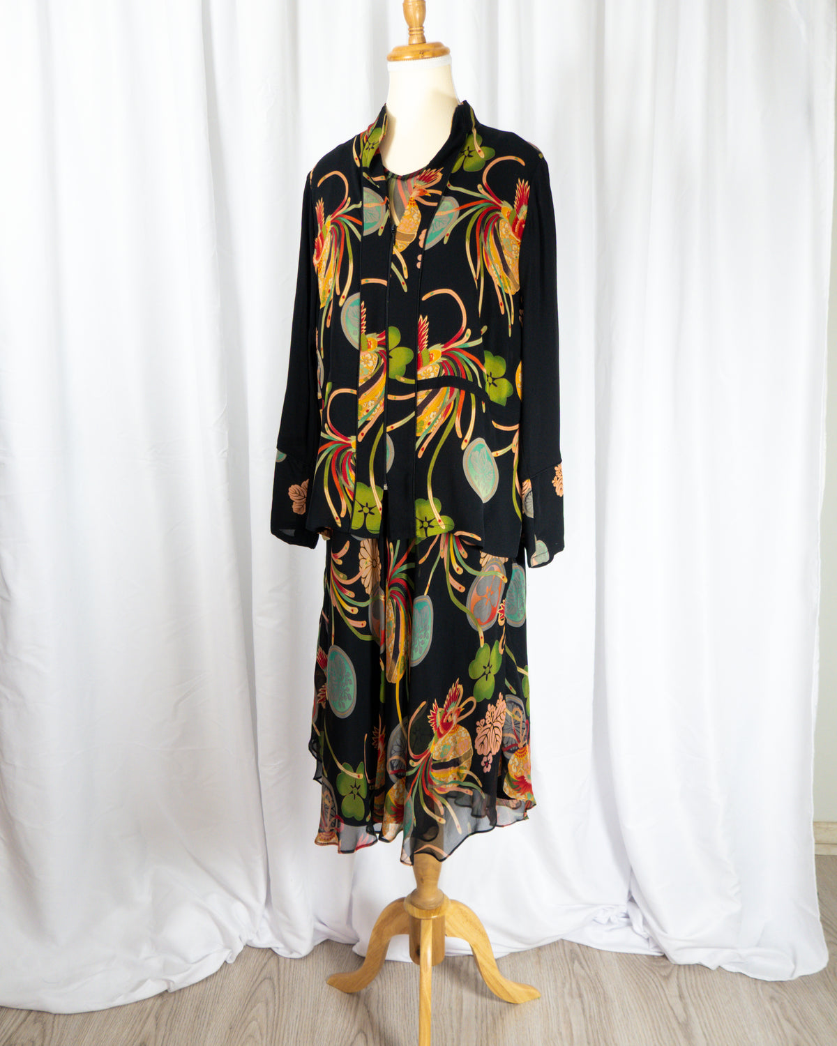 Set Vestido & Chaqueta Estampado – Harari - La Reversa