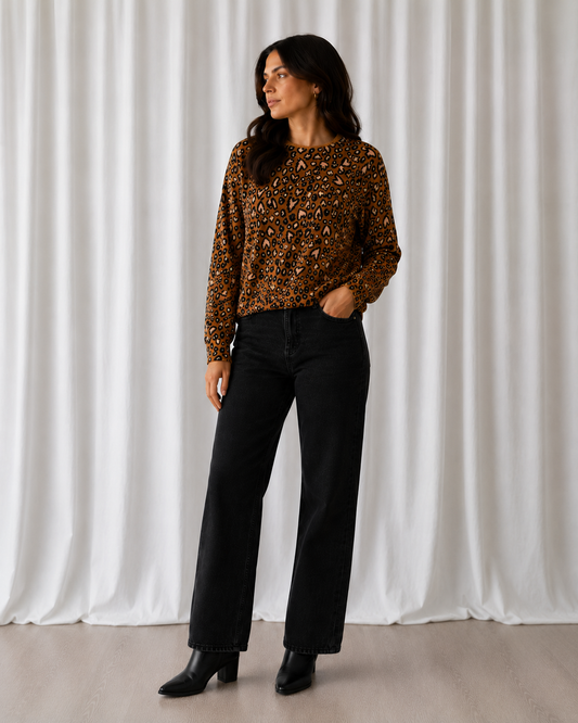 Sweater Animal Print - Karl Lagerfeld - La Reversa