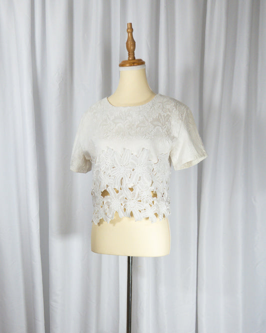 Top Crochet Floral - La Reversa