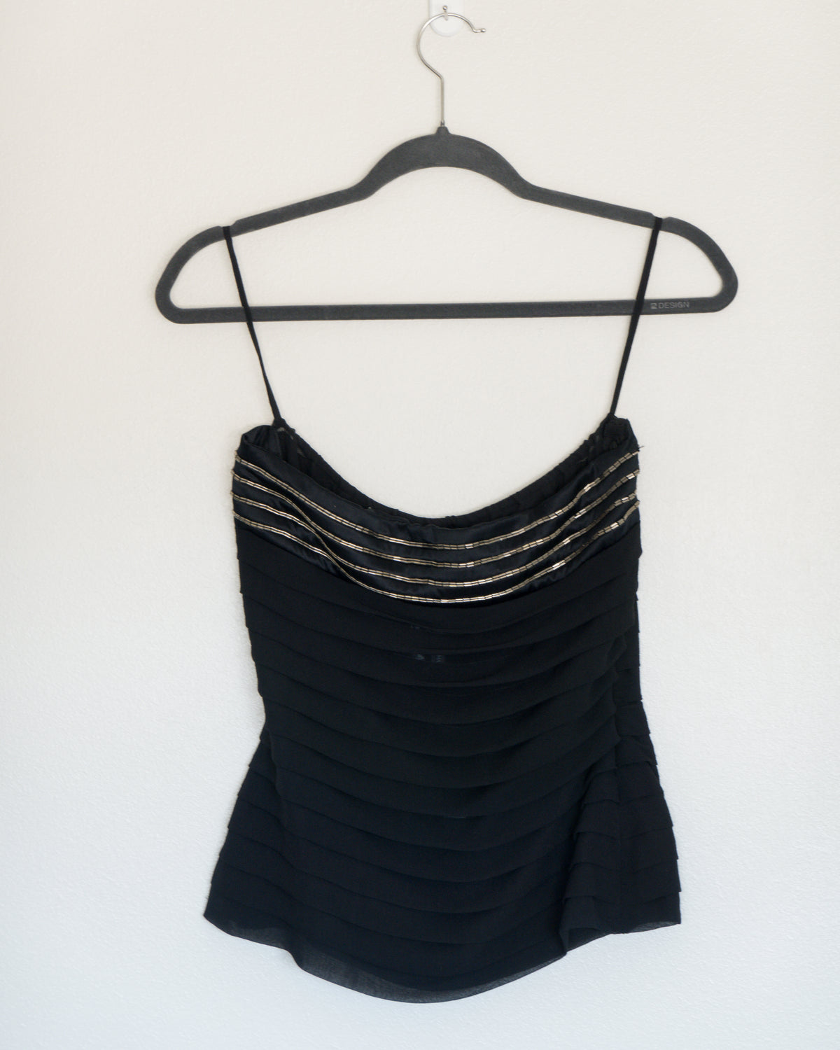 Top Drapeado Negro - Emporio Armani - La Reversa