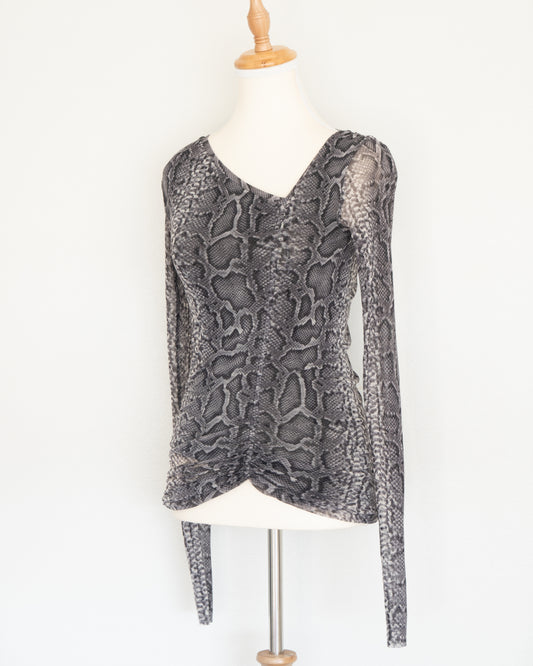Top Malla Estampado Snake - Jean Paul Gaultier - La Reversa