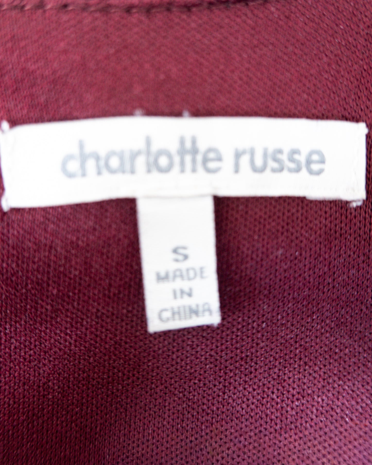 Top Peplum Wine - Charlotte Russe - La Reversa
