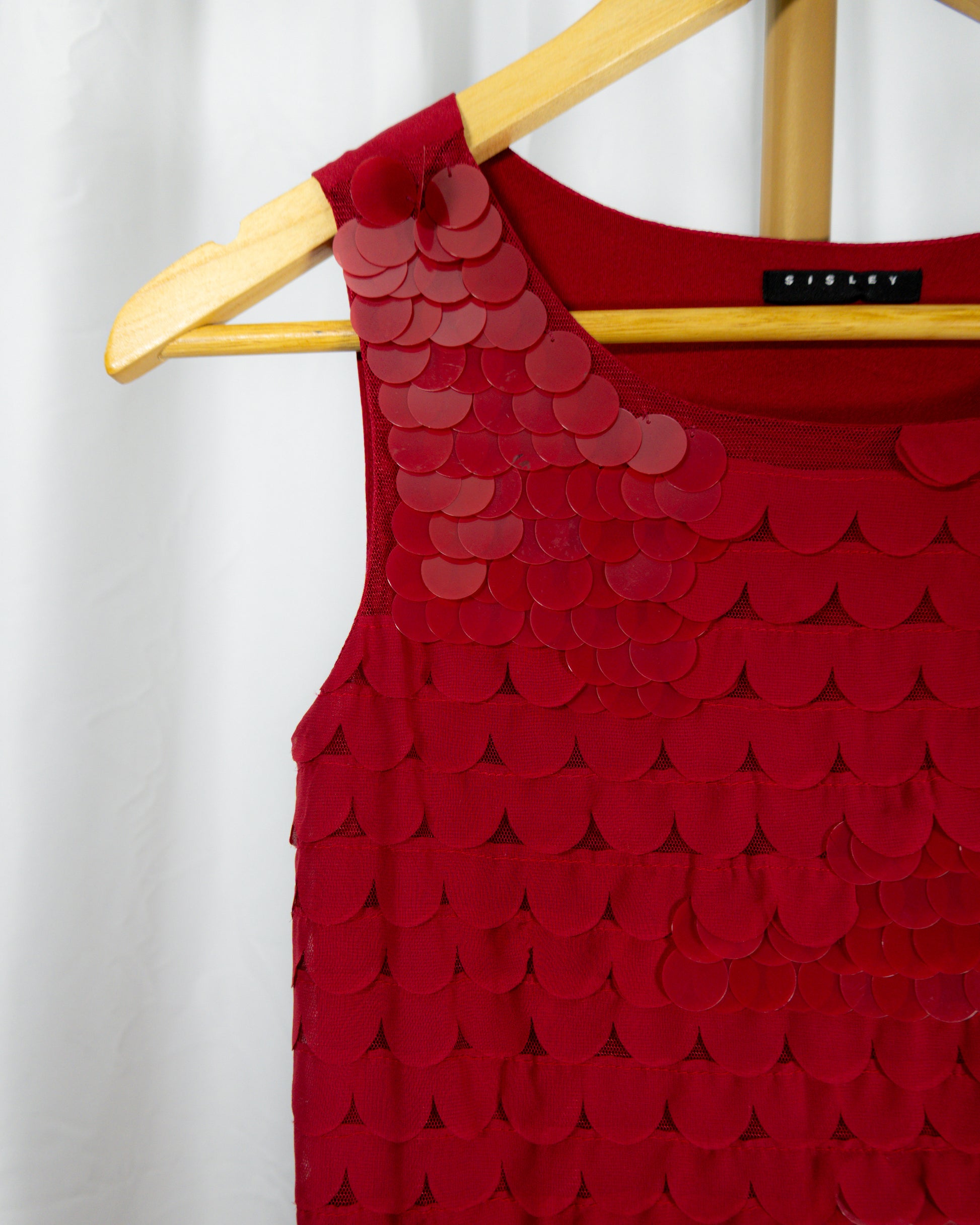Top Rojo Lentejuelas - Sisley - La Reversa
