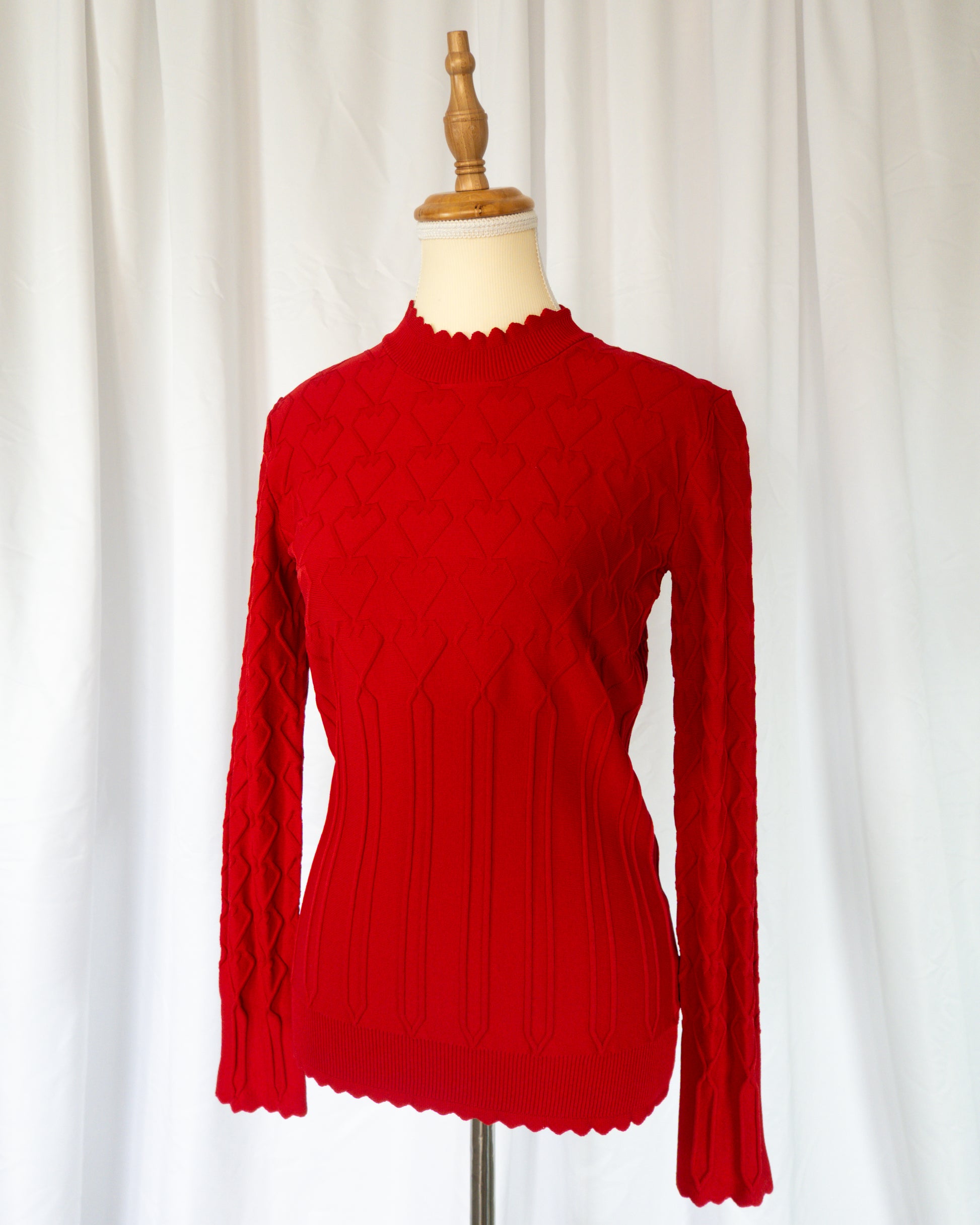 Top Tejido Rojo Textura - Love Moschino - La Reversa