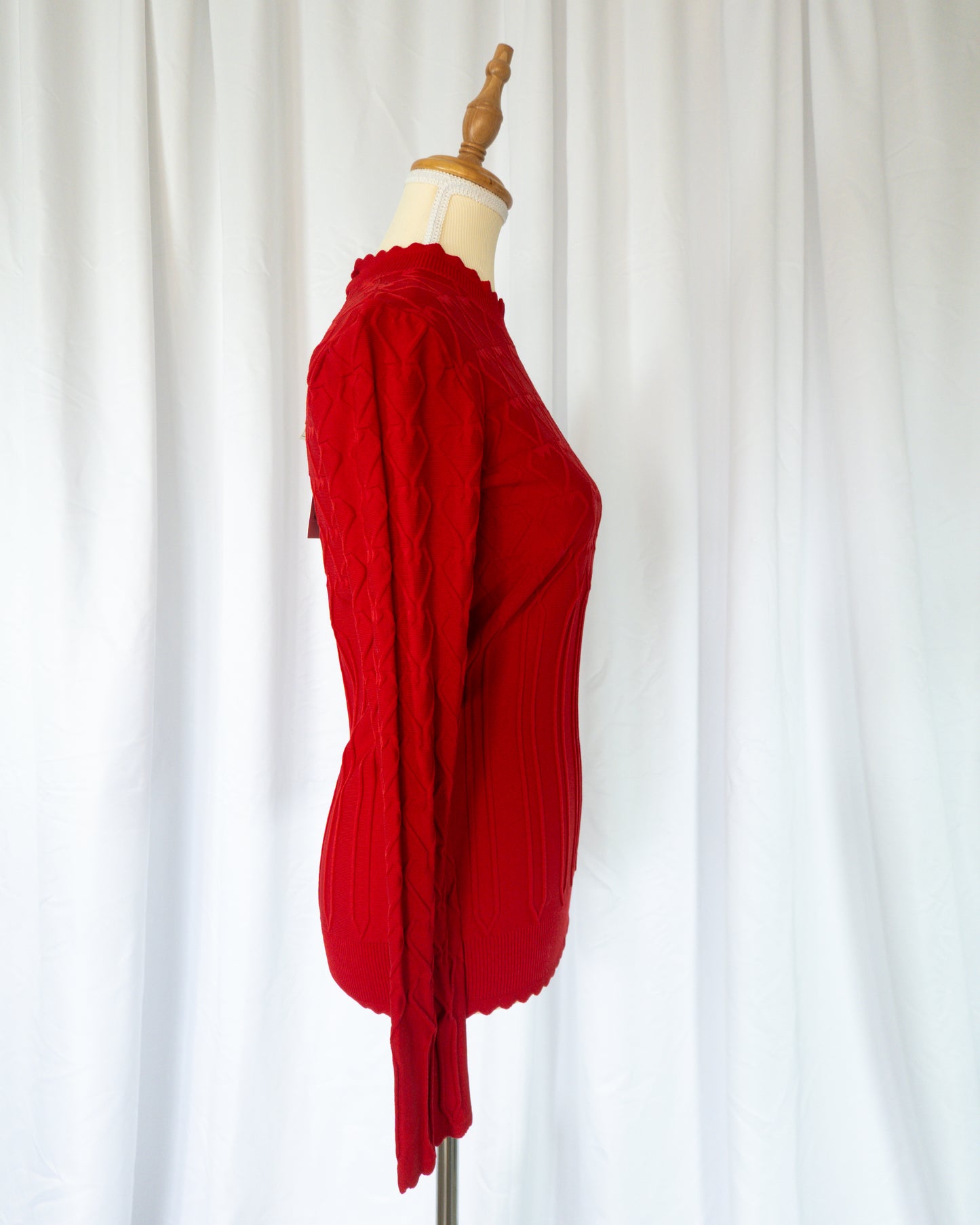 Top Tejido Rojo Textura - Love Moschino - La Reversa