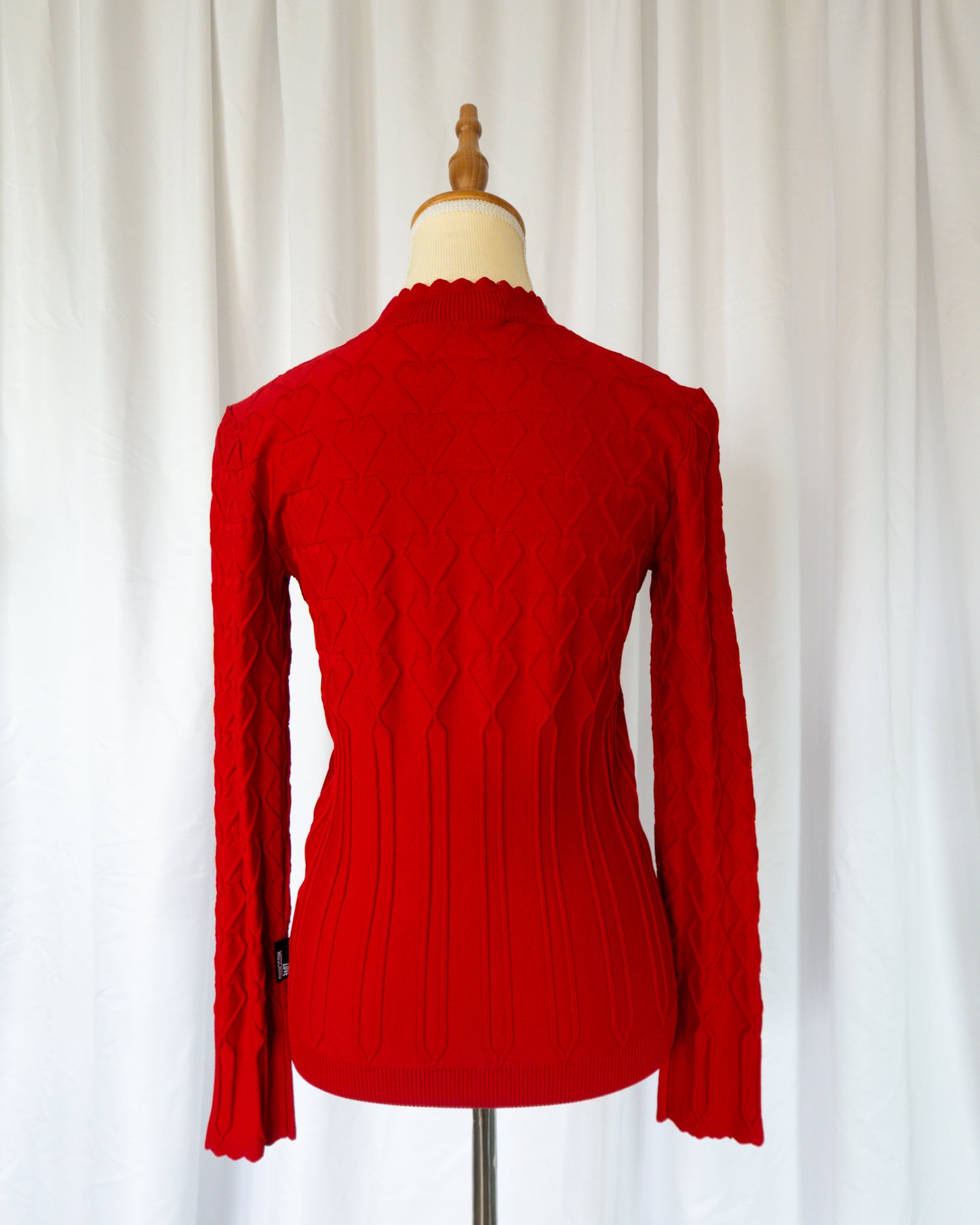 Top Tejido Rojo Textura - Love Moschino - La Reversa