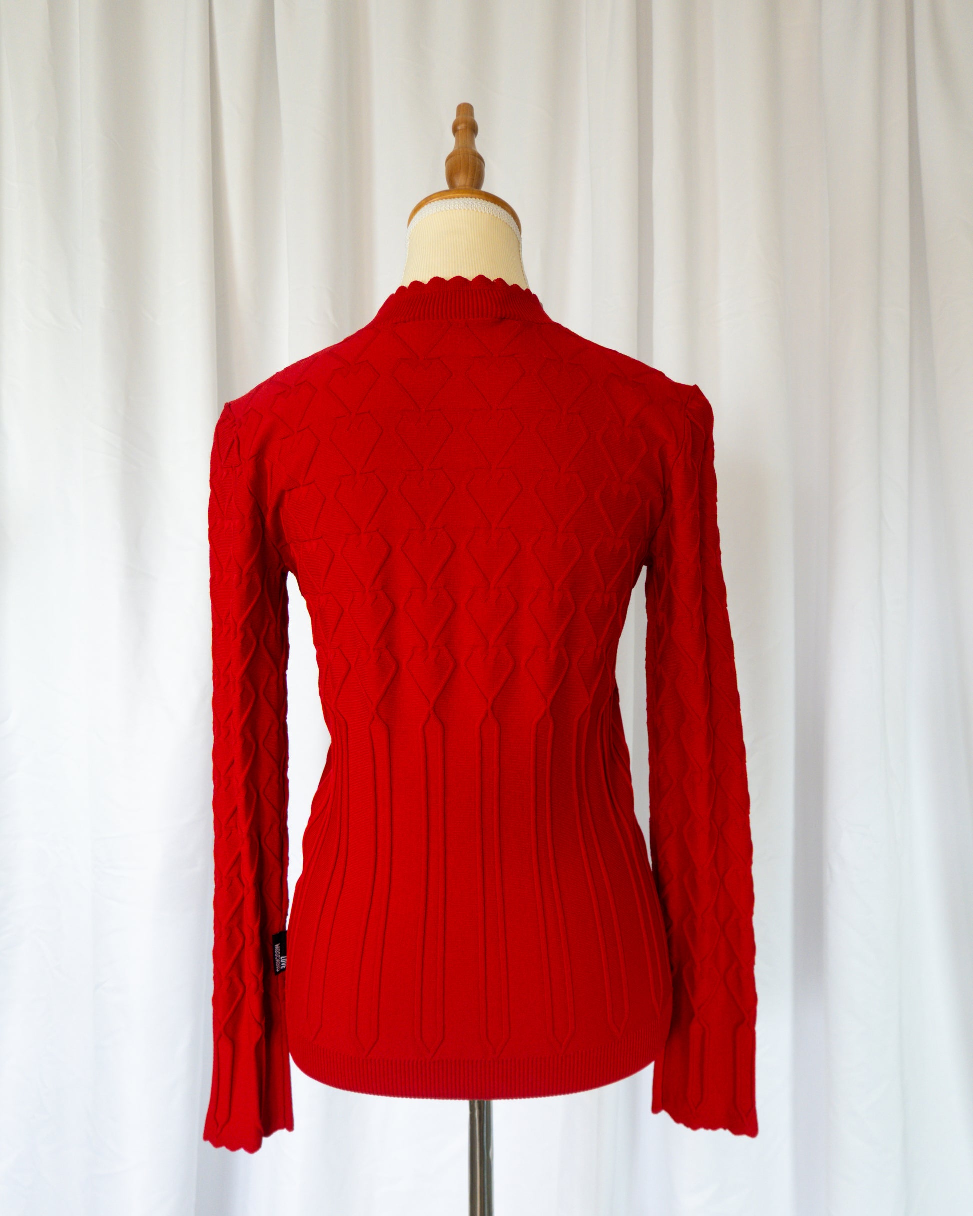 Top Tejido Rojo Textura - Love Moschino - La Reversa