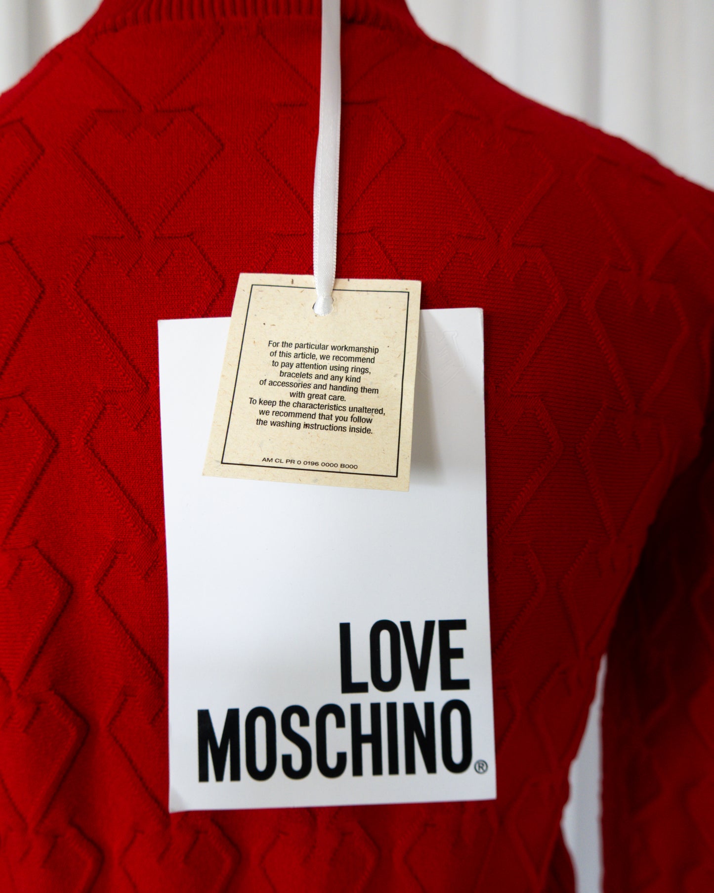Top Tejido Rojo Textura - Love Moschino - La Reversa