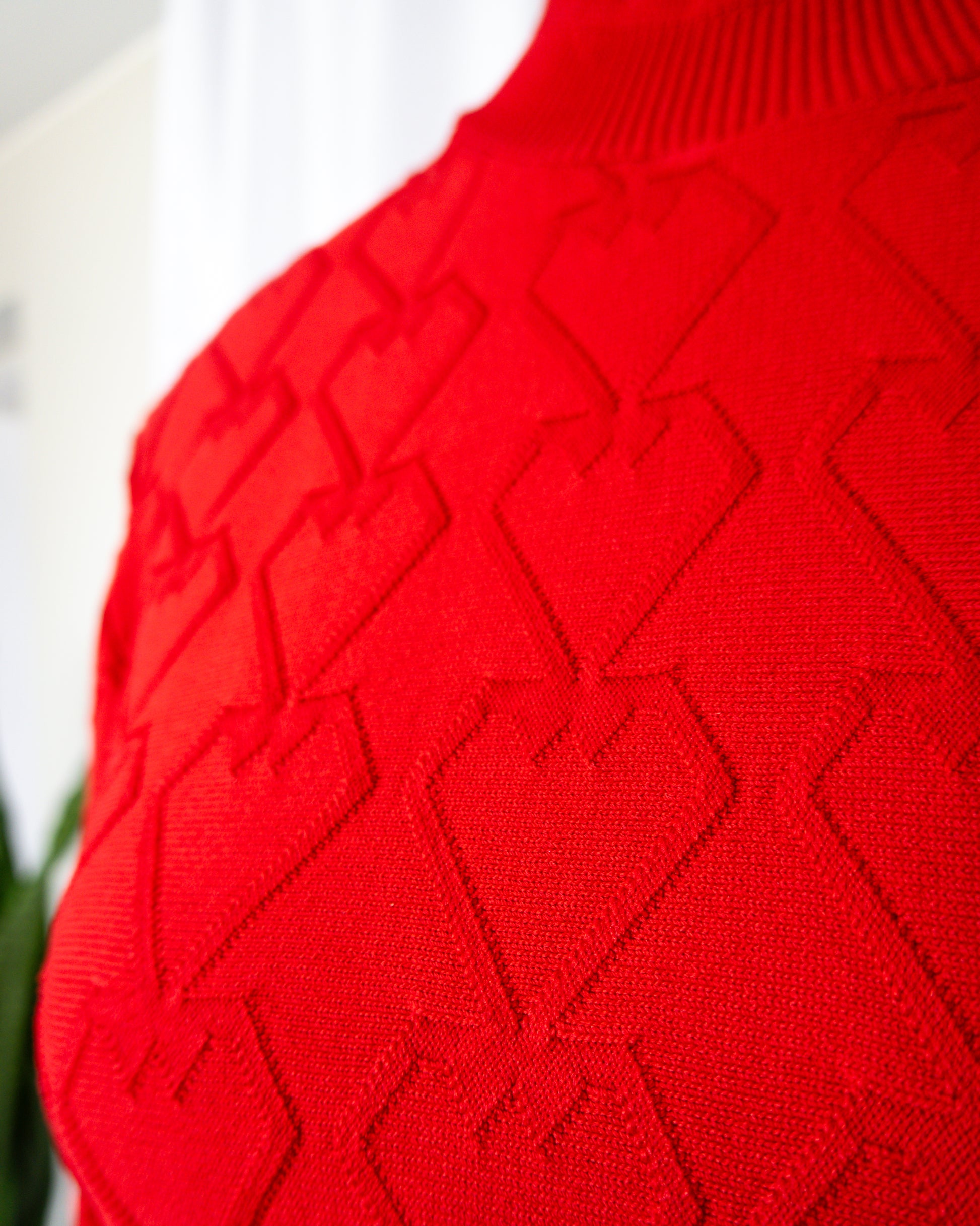 Top Tejido Rojo Textura - Love Moschino - La Reversa