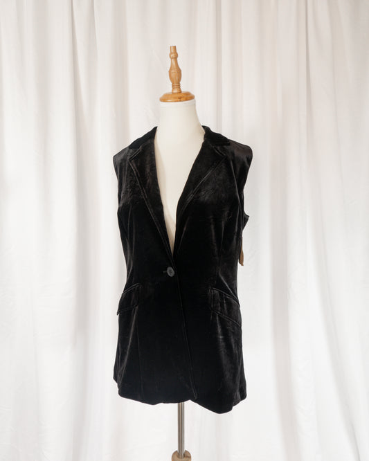 Vest Velvet Boyfriend - Coldwater Creek - La Reversa