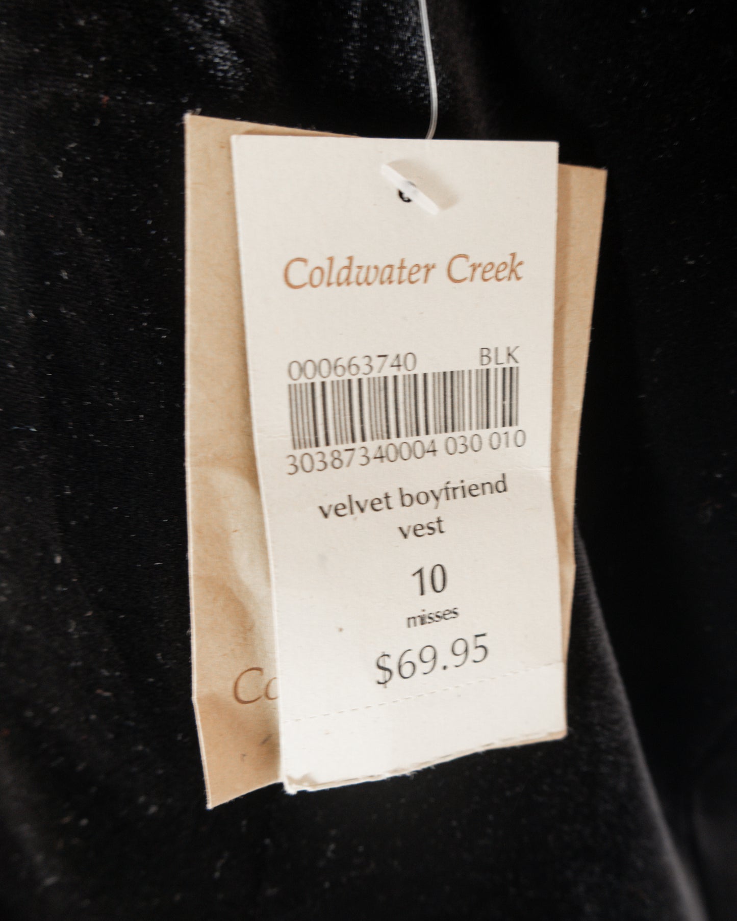 Vest Velvet Boyfriend - Coldwater Creek - La Reversa
