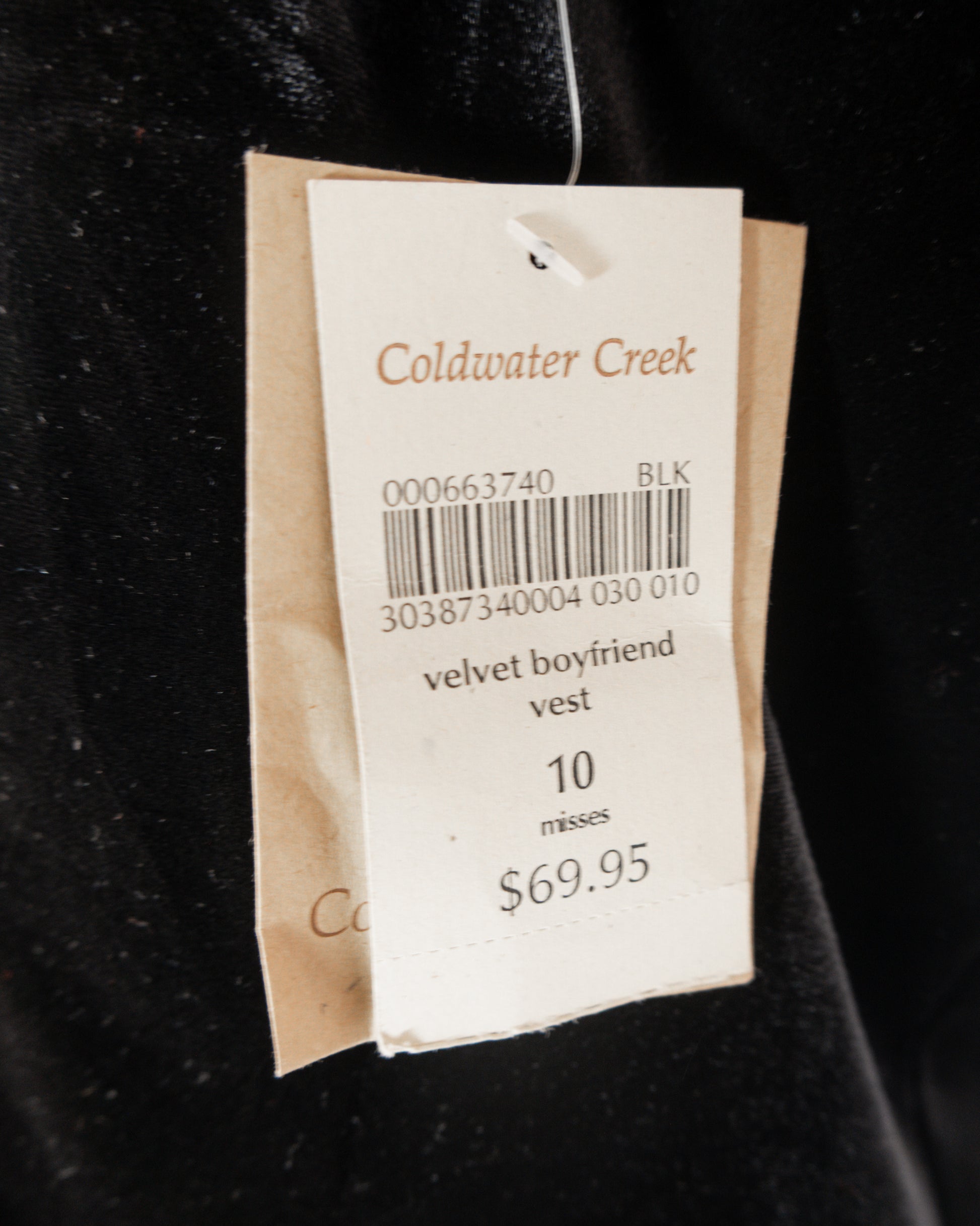 Vest Velvet Boyfriend - Coldwater Creek - La Reversa