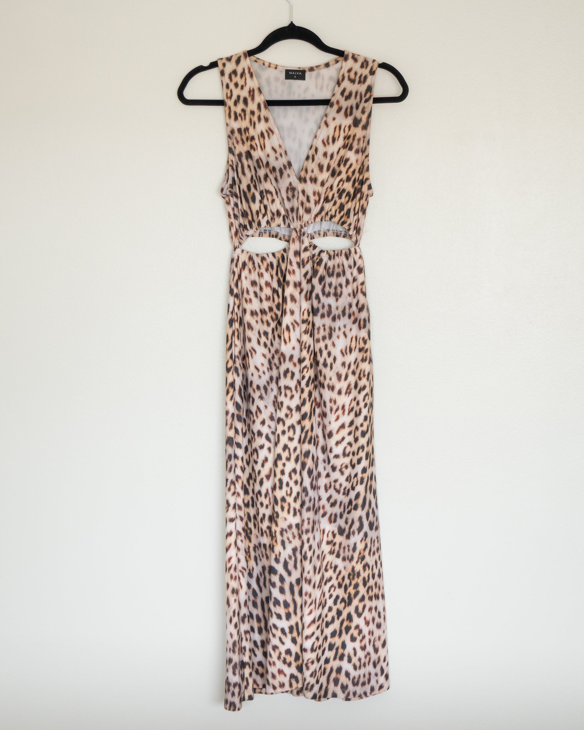 Vestido Animal Print Cut-Out - Malva - La Reversa