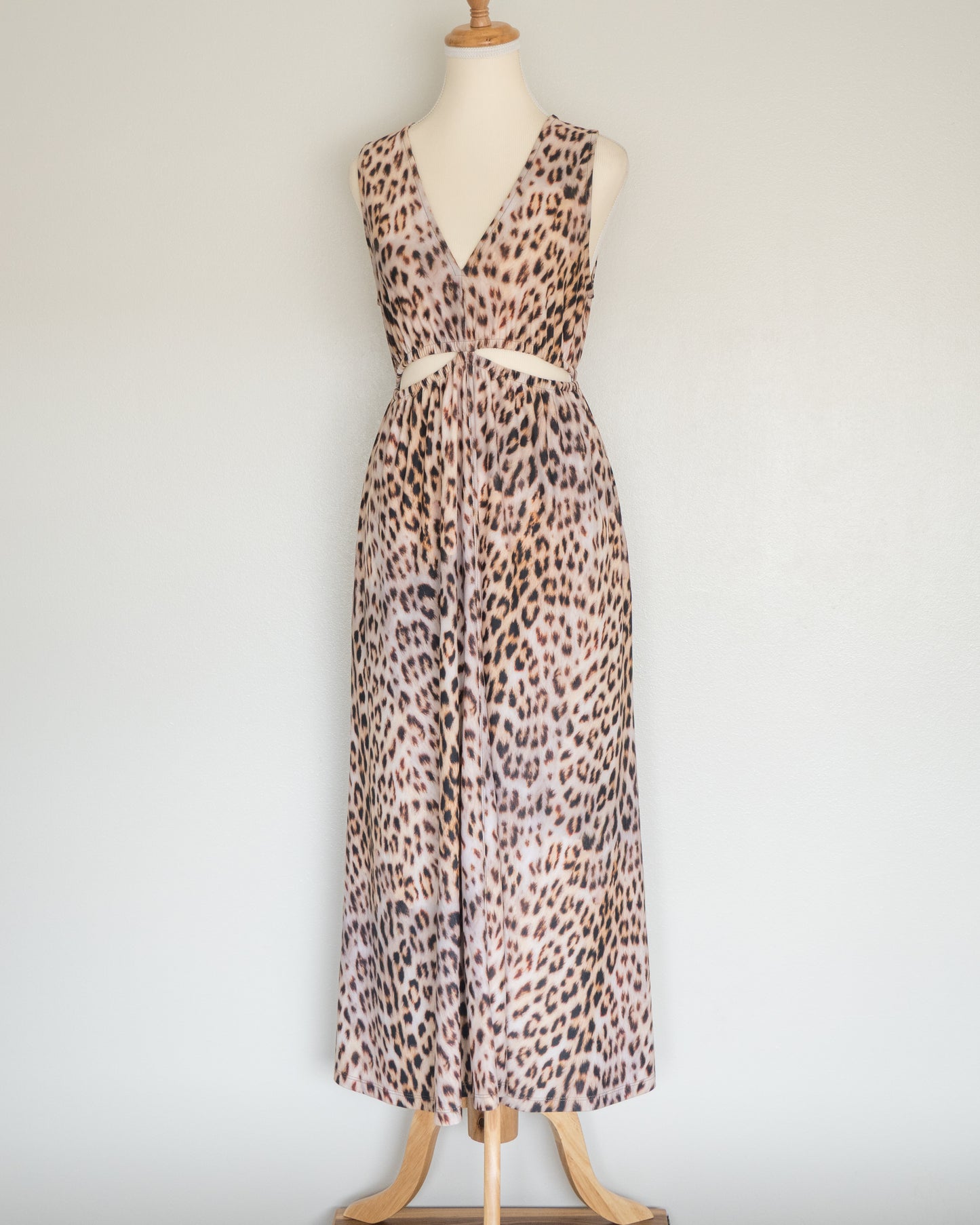 Vestido Animal Print Cut-Out - Malva - La Reversa