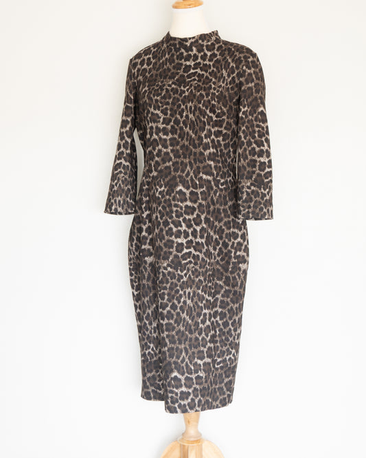 Vestido Animal Print Estructurado - Guess - La Reversa