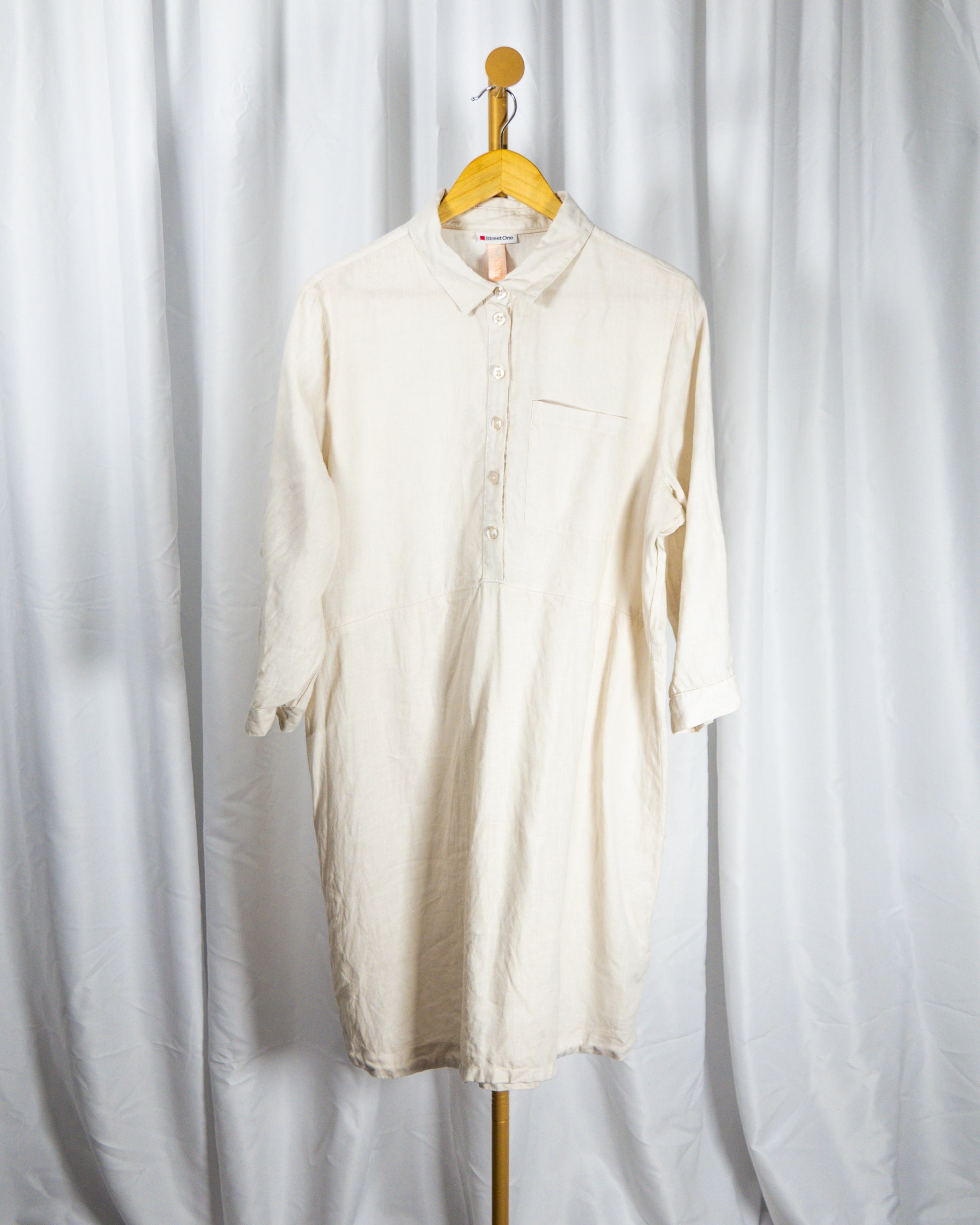 Vestido Camisero de Lino - Street One - La Reversa