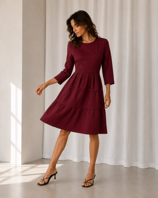 Vestido Corto Deep Vine - City Studio - La Reversa