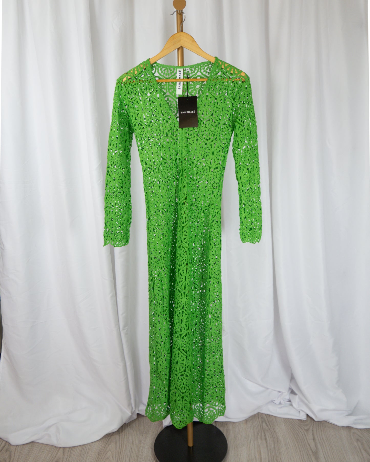 Vestido Crochet Verde - SaintMalē - La Reversa