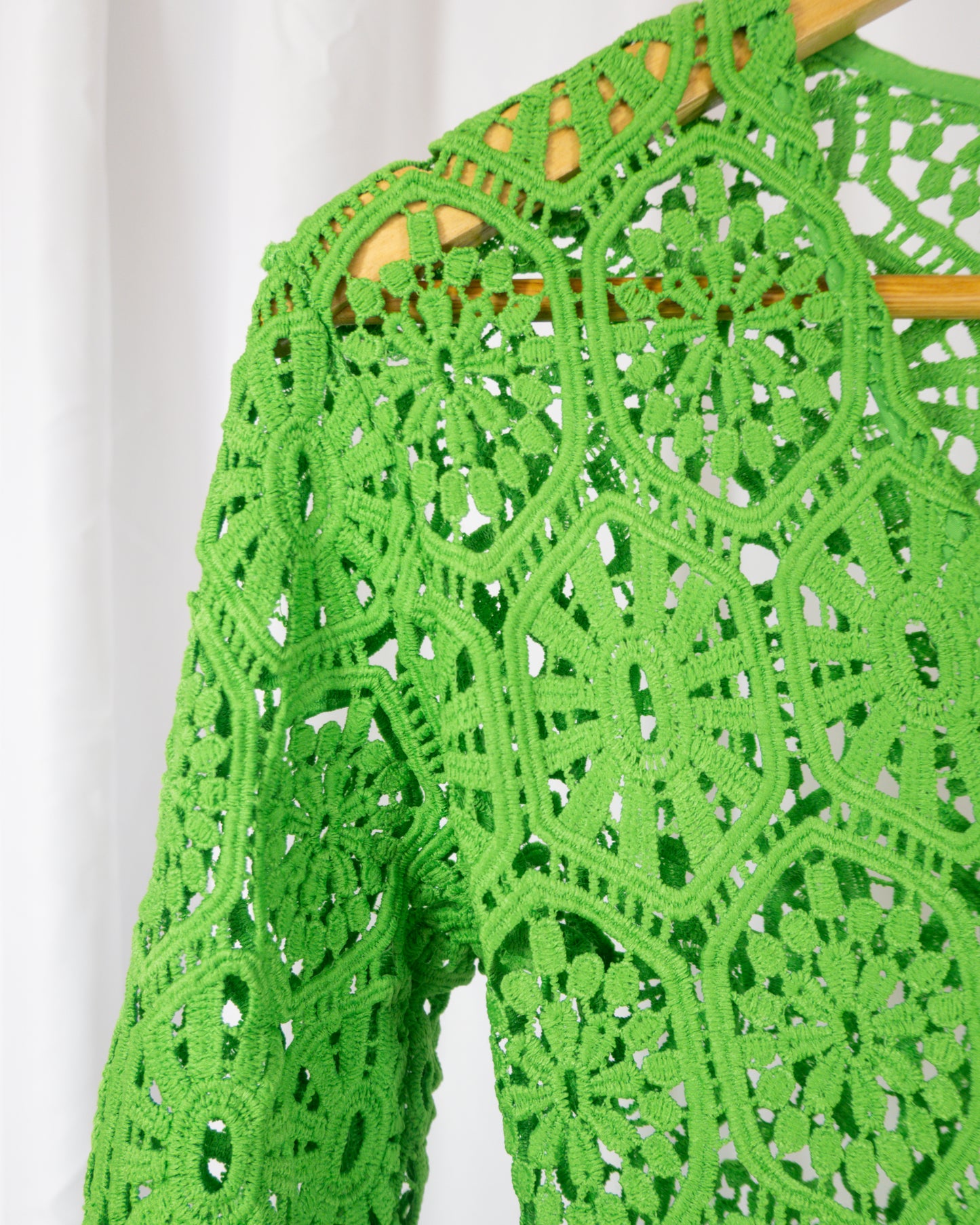 Vestido Crochet Verde - SaintMalē - La Reversa