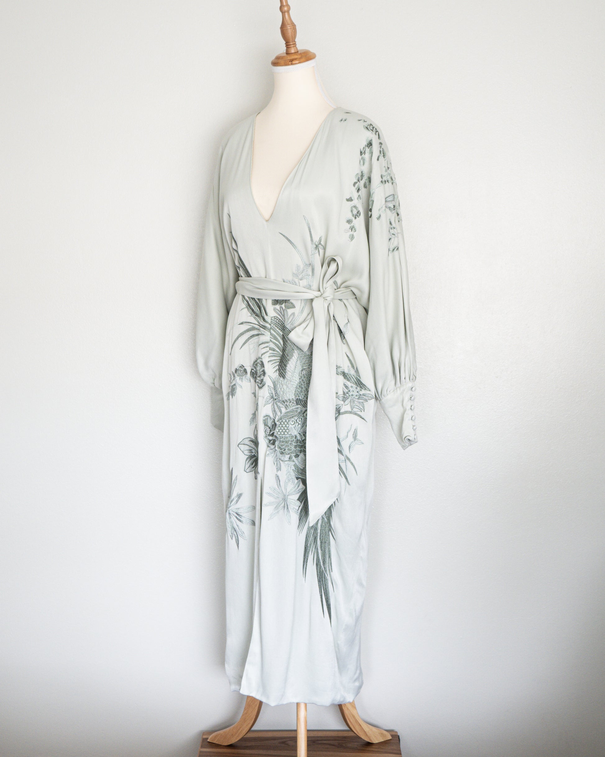 Vestido Envolvente en tono Soft Green - Asos Design - La Reversa