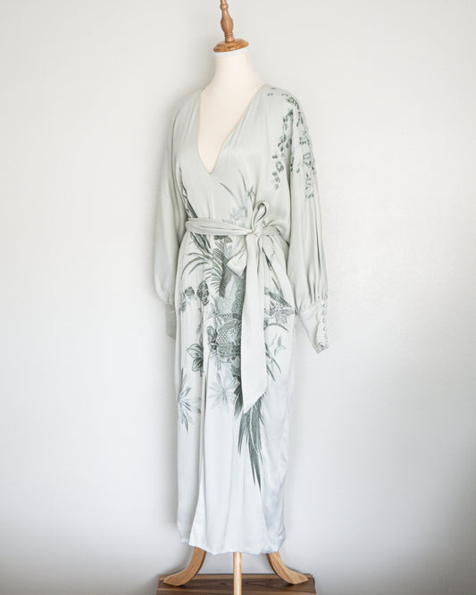 Vestido Envolvente en tono Soft Green - Asos Design - La Reversa